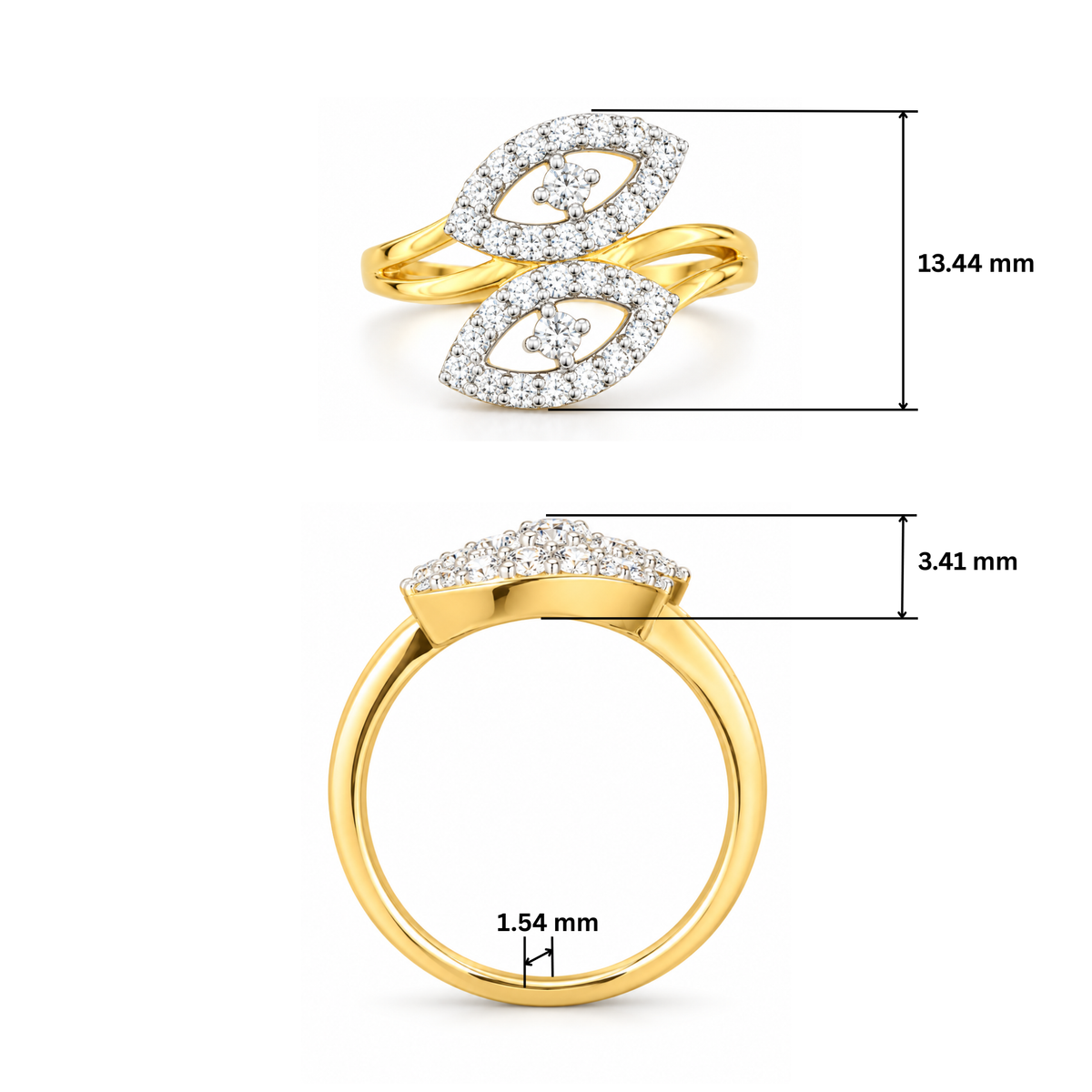 Dual Gaze Lab Grown Diamond Ring