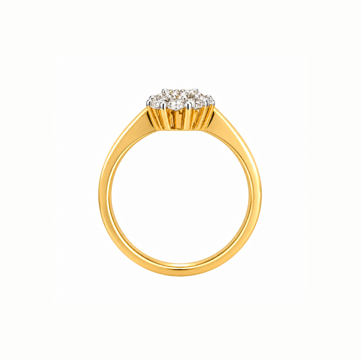 Cluster Enclave Lab Grown Diamond Ring