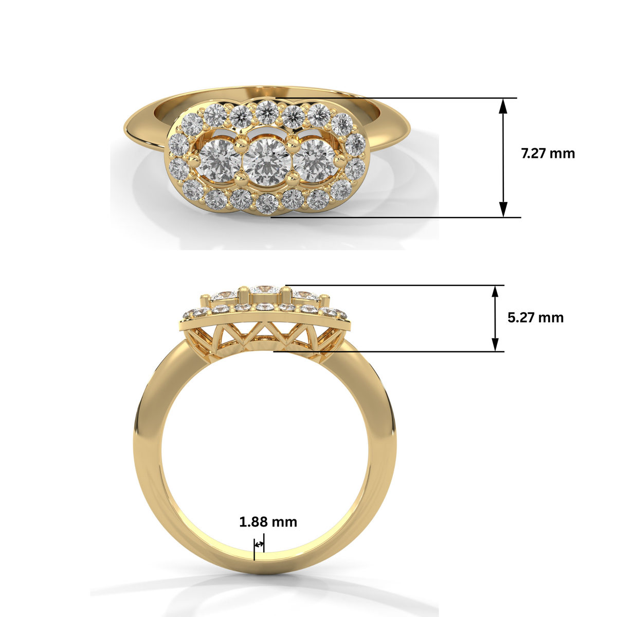 Majestic Radiance Lab Grown Diamond Ring