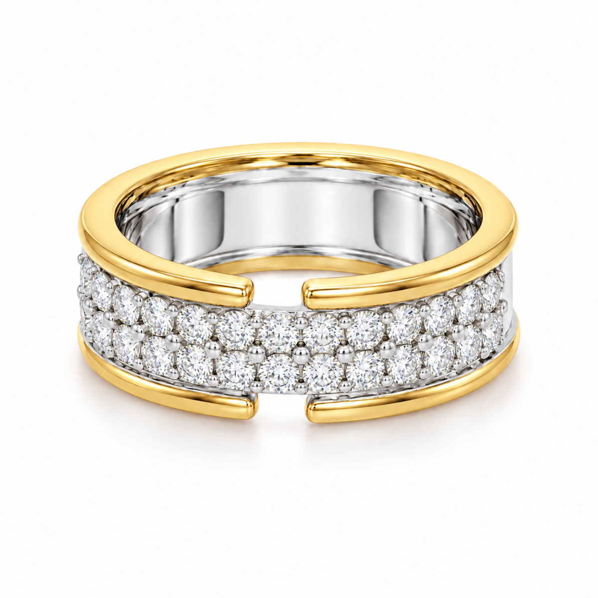 Dual Track Lab Grown Diamond Ring