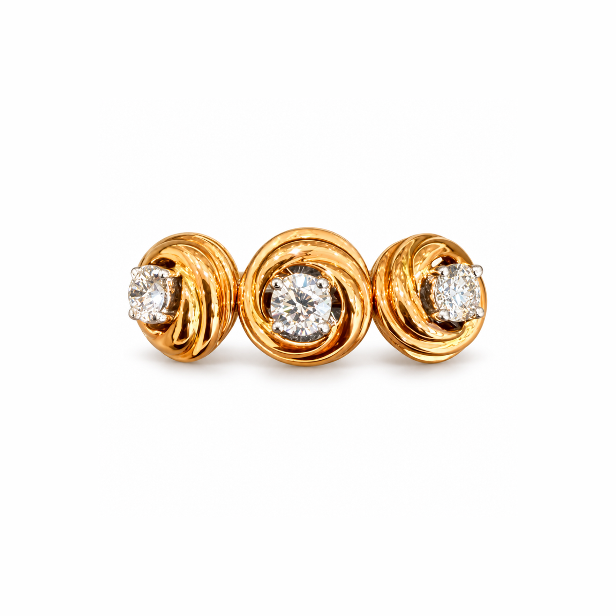 Helix Triad Lab Grown Diamond Ring