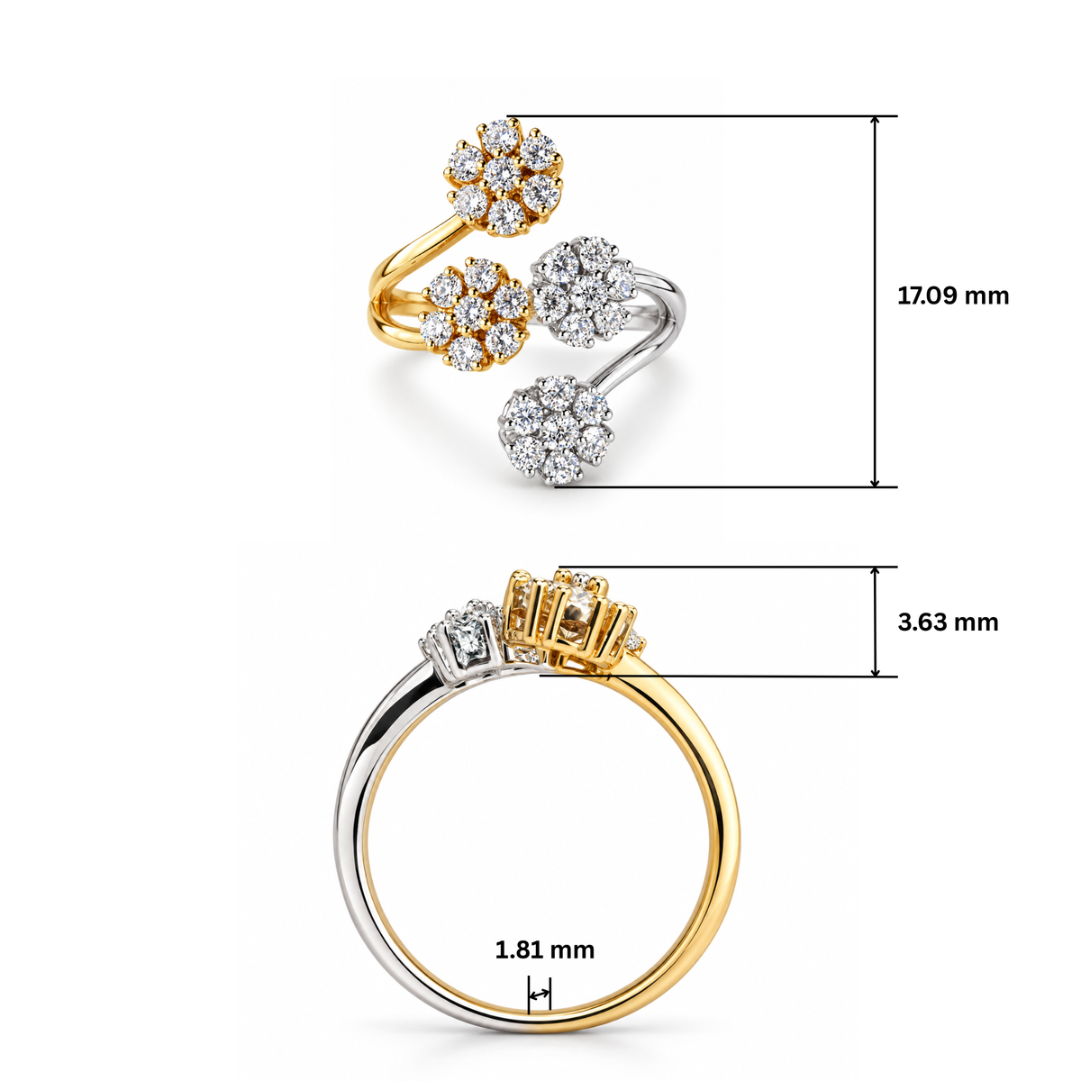 Harmonic Floret Lab Grown Diamond Ring
