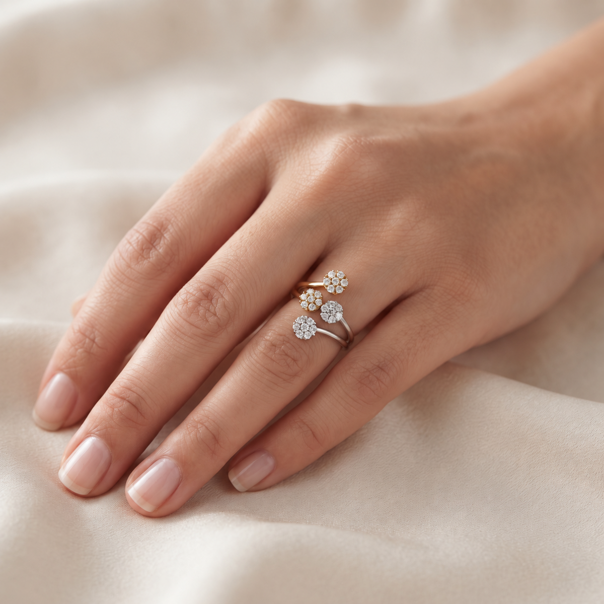 Harmonic Floret Lab Grown Diamond Ring