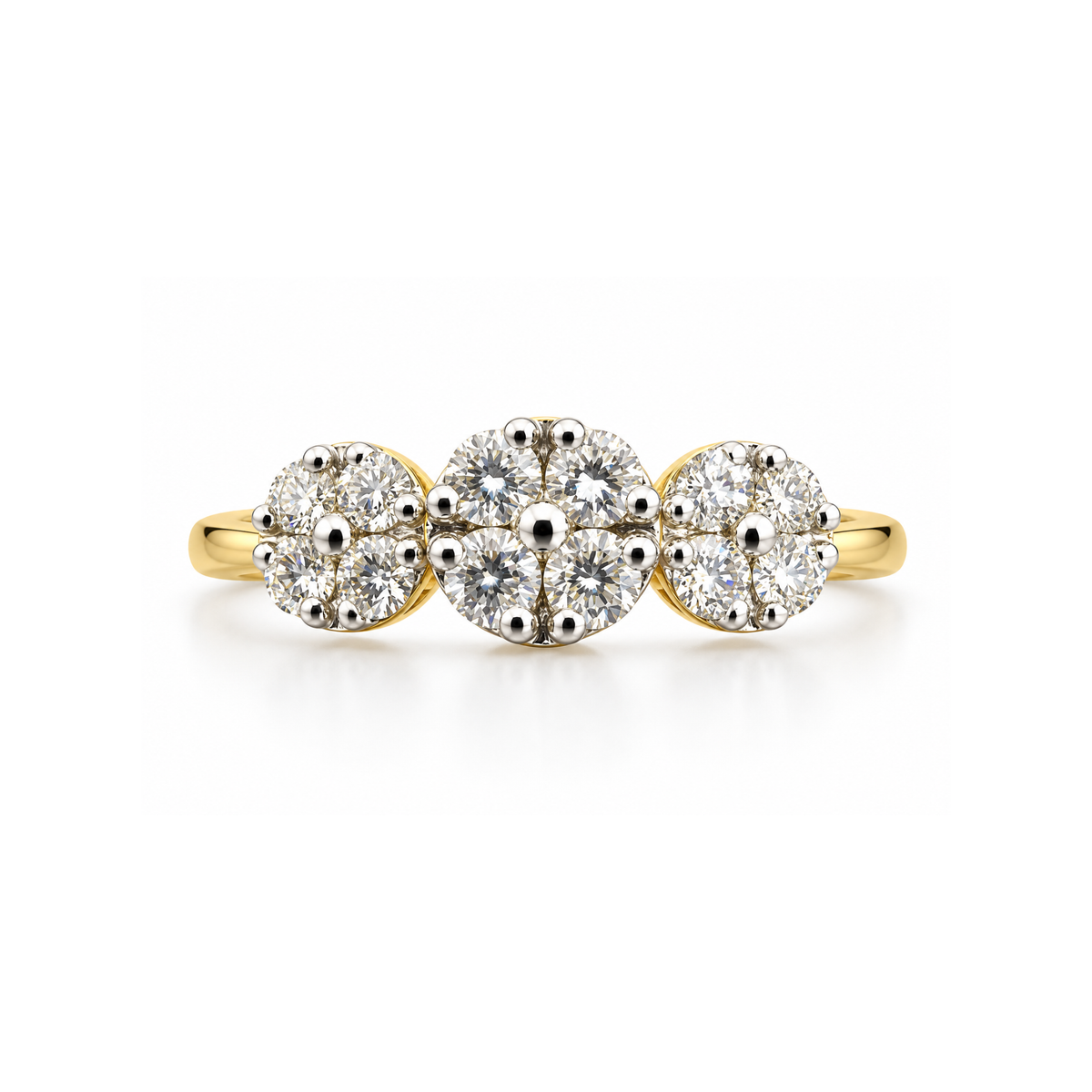 Triad Blossom Lab Grown Diamond Ring