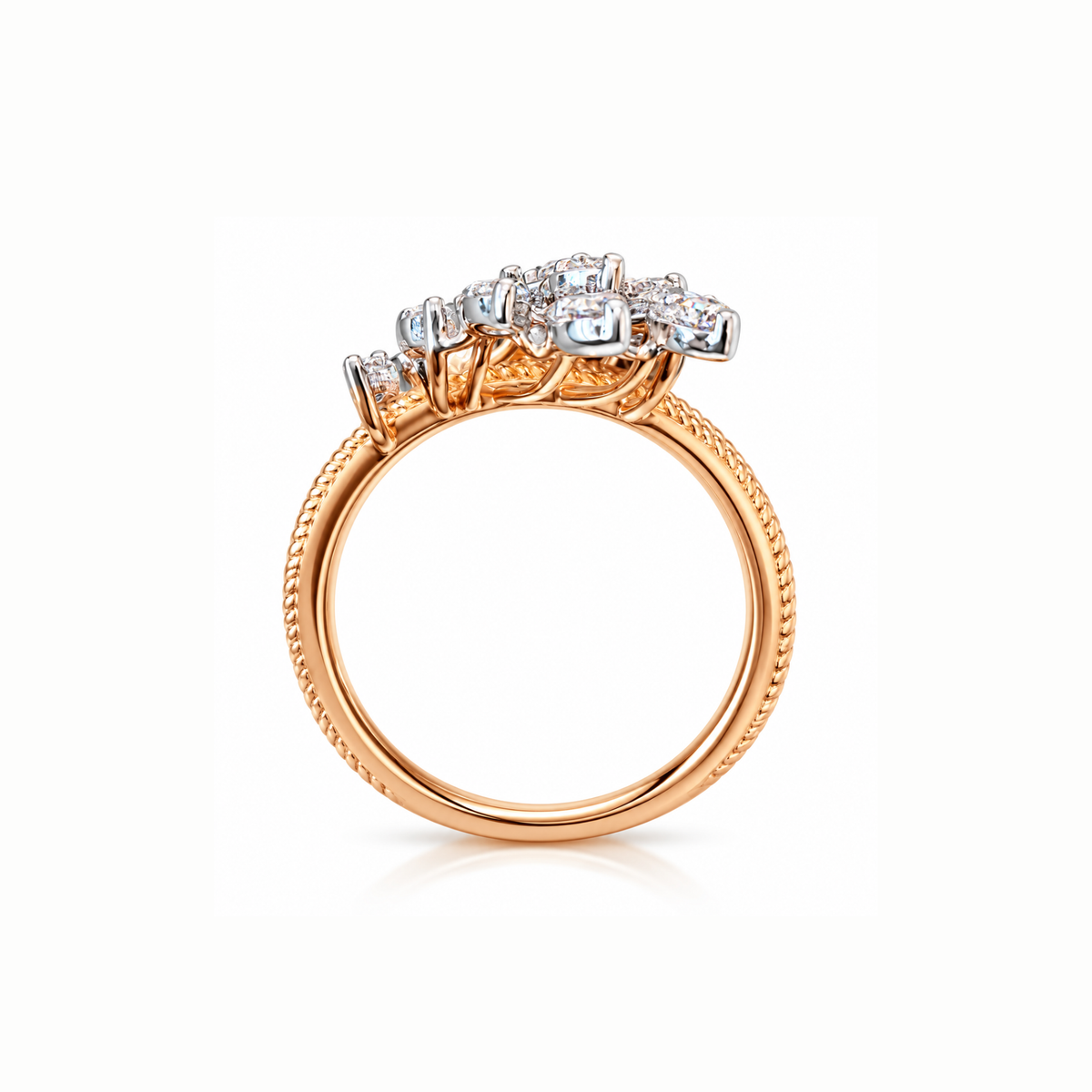 Twisted Vine Lab Grown Diamond Ring