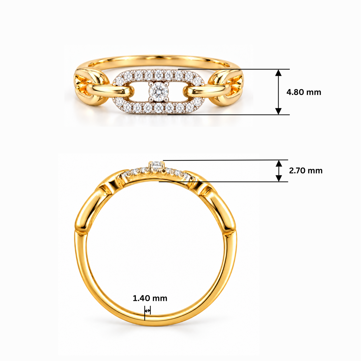 Eternal Link Lab Grown Diamond Ring