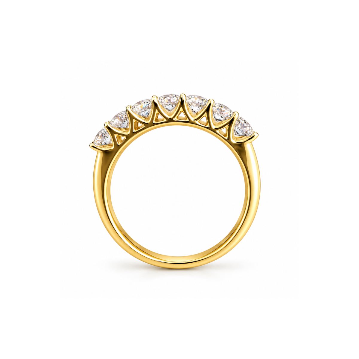 Sovereign Septette Lab Grown Diamond Ring