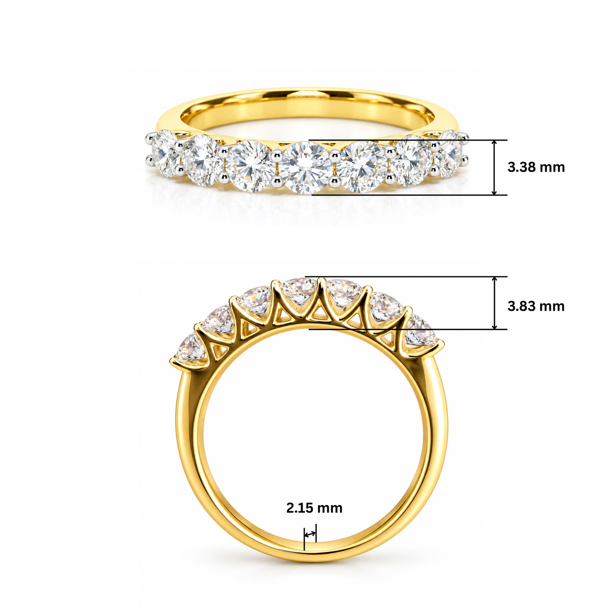 Sovereign Septette Lab Grown Diamond Ring