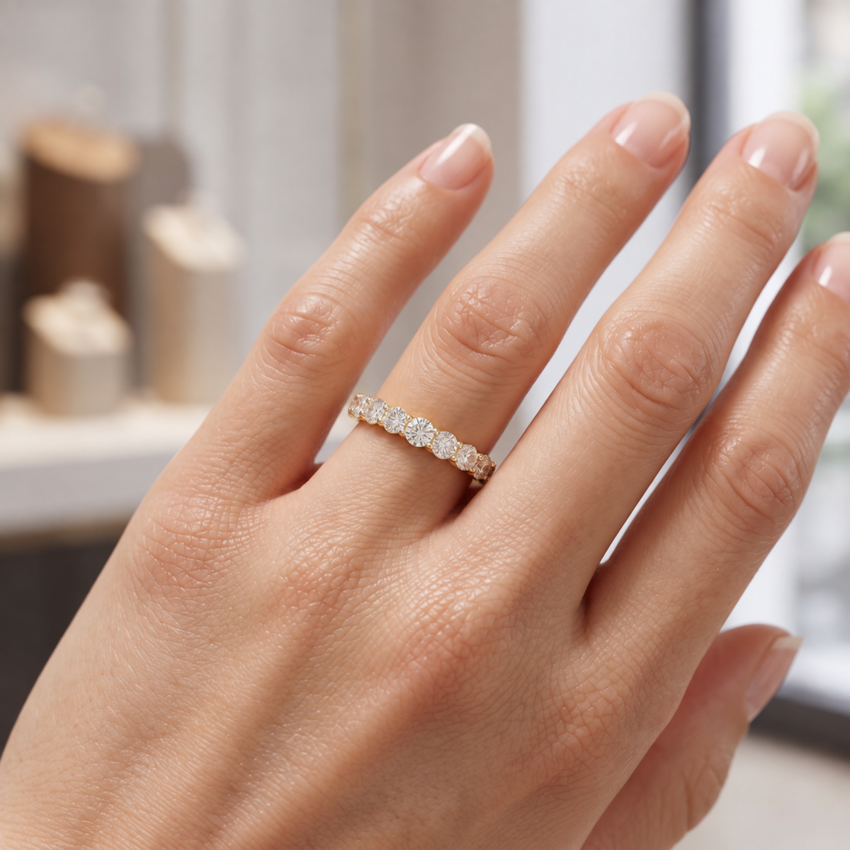 Sovereign Septette Lab Grown Diamond Ring