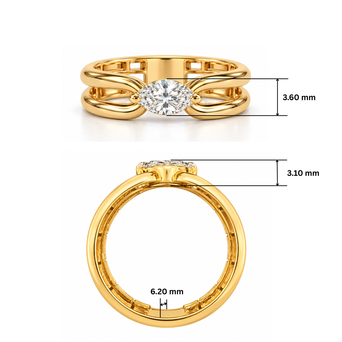 Aerial Horizon Lab Grown Diamond Ring