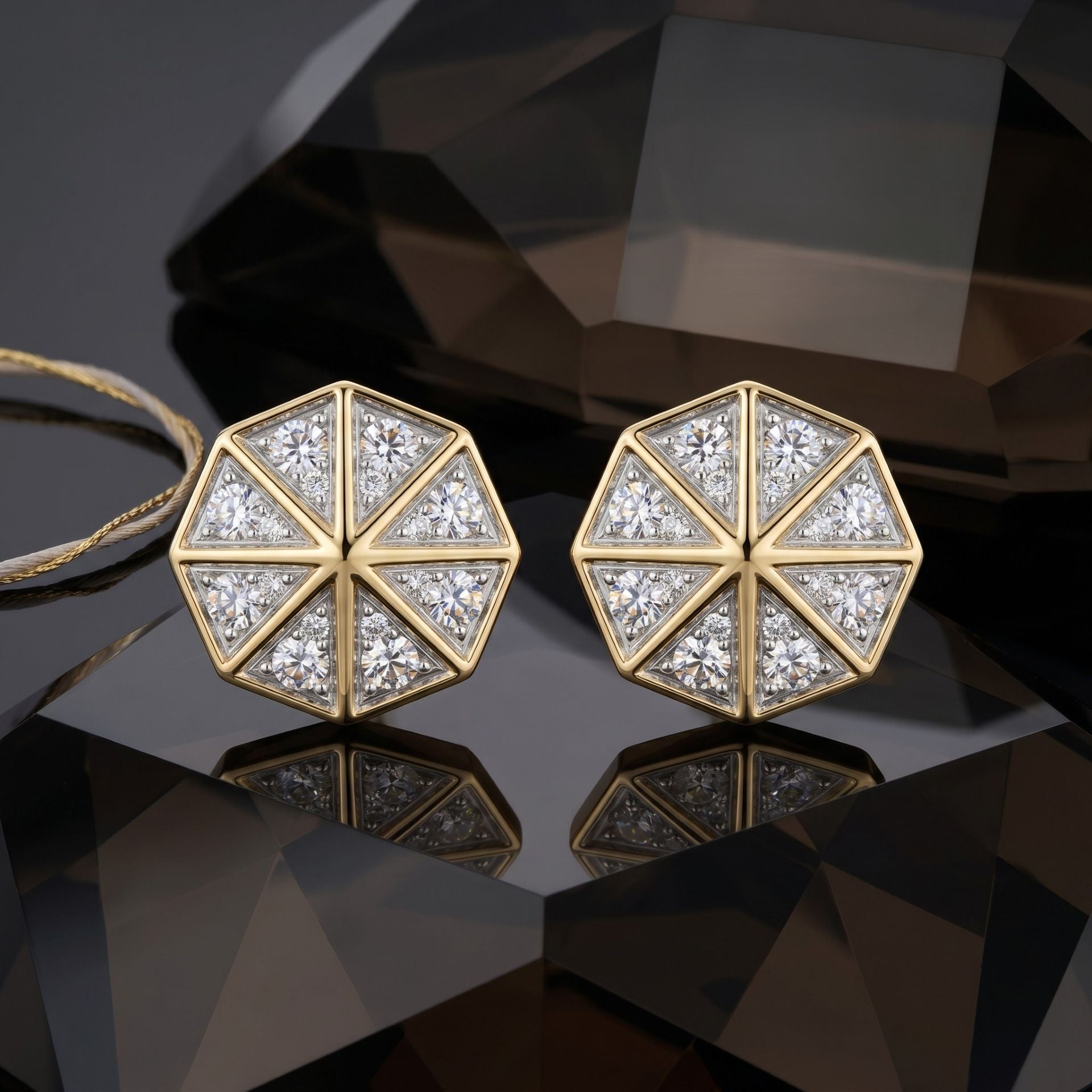 Facet Lab Grown Diamond Earrings