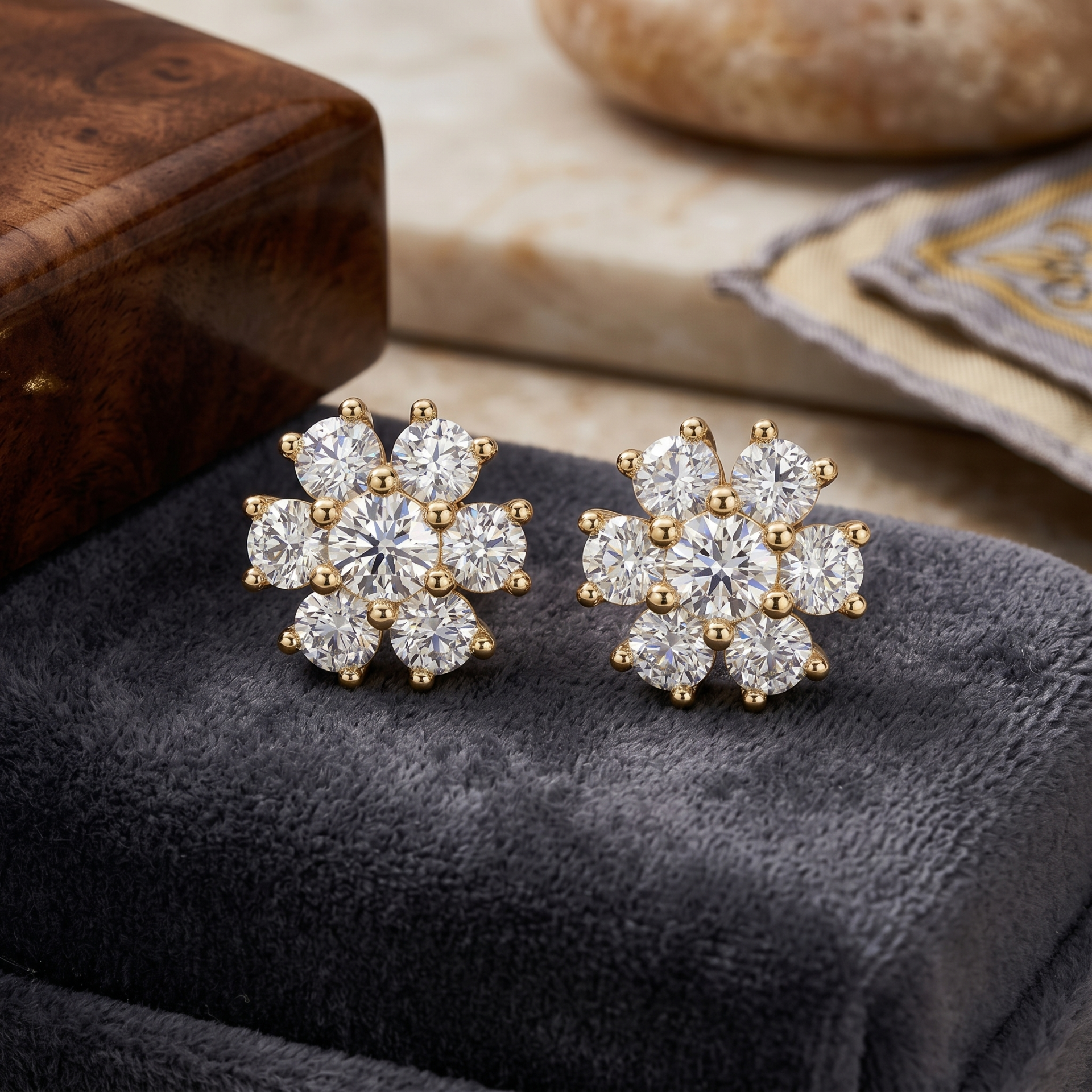 Blossom Lab Grown Diamond Earrings
