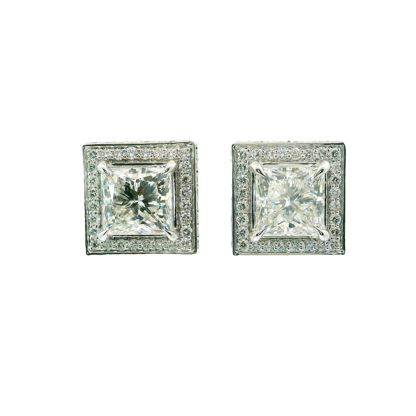 Squared Luminescence Diamond Studs