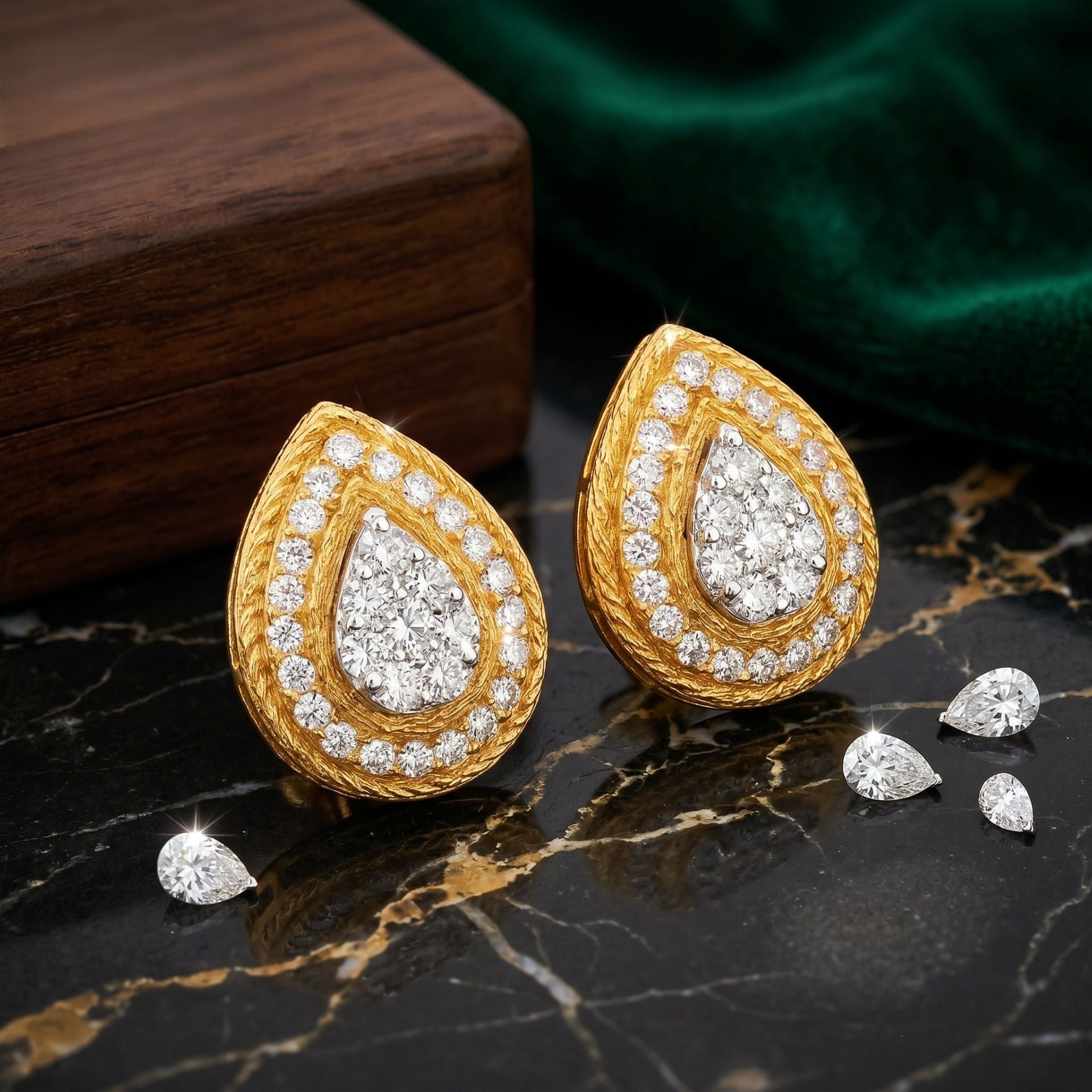 Opulenza Halo Lab Grown Diamond Earrings