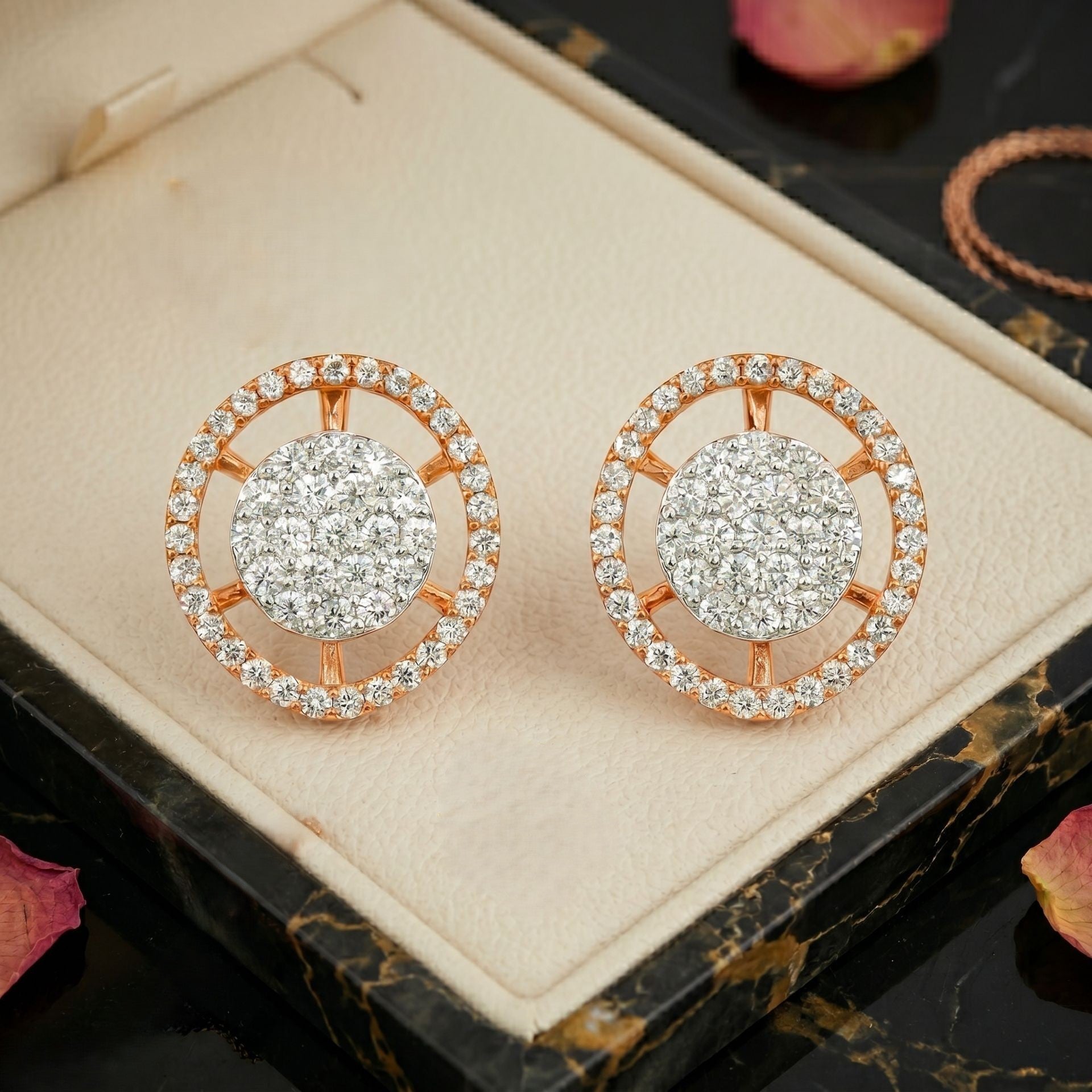Celestial Orb Lab Grown Diamond Earrings