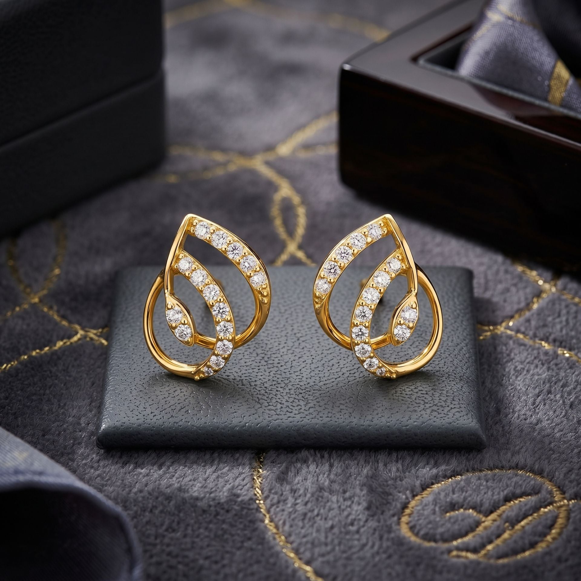 Dazzling Flourish Lab Grown Diamond Earrings