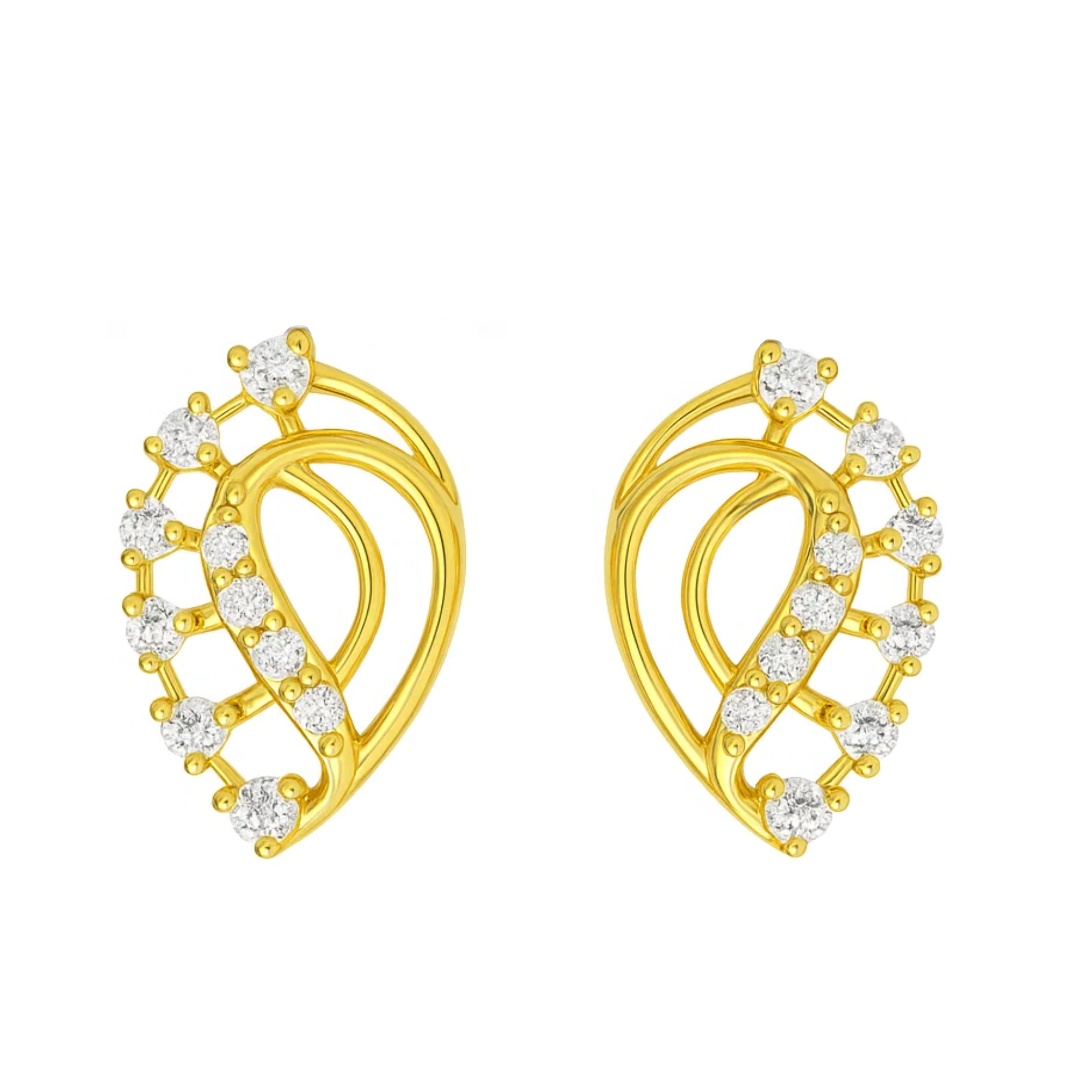 Aurora Twist Elegance Lab Grown Diamond Earrings