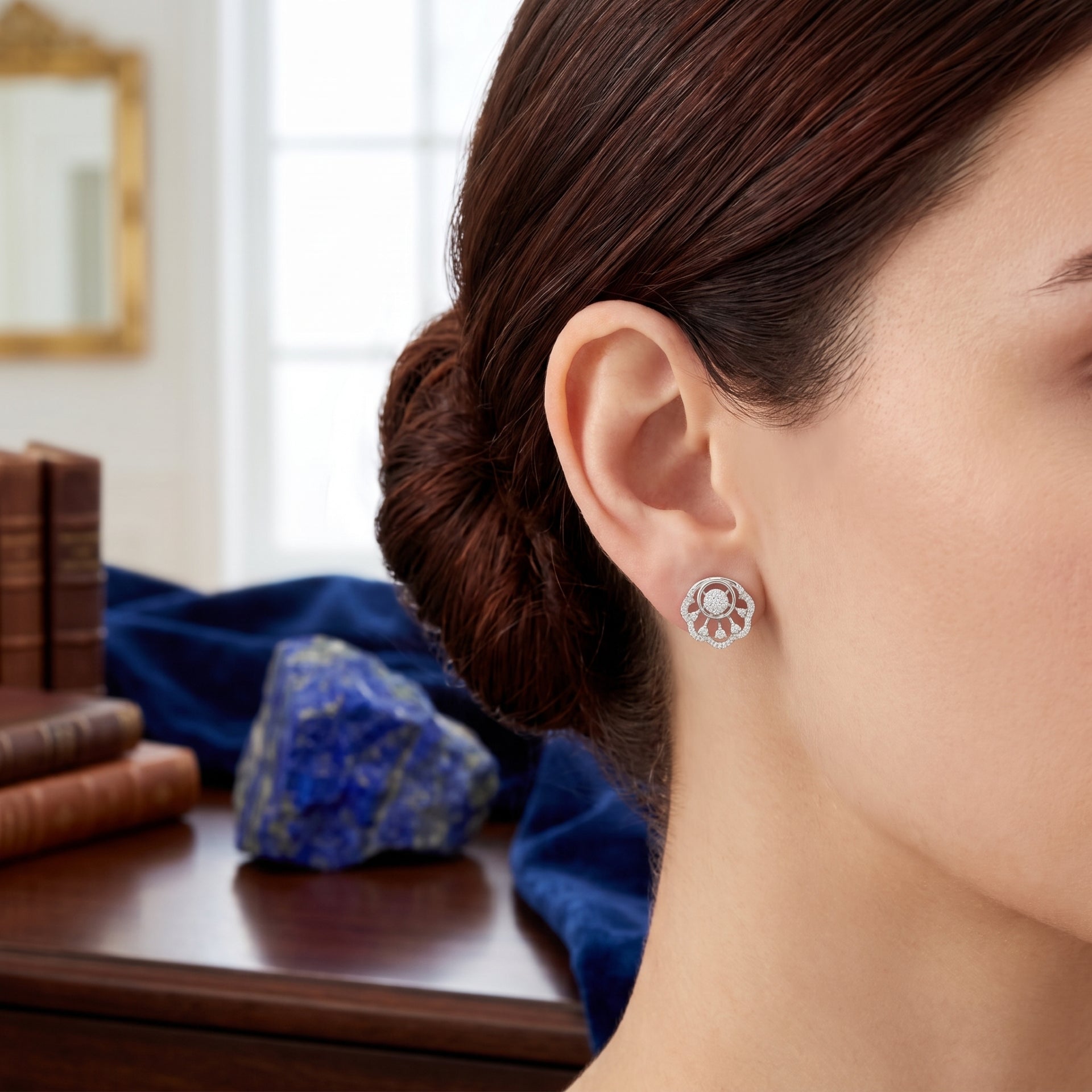 Glacial Blossom Lab Grown Diamond Earrings