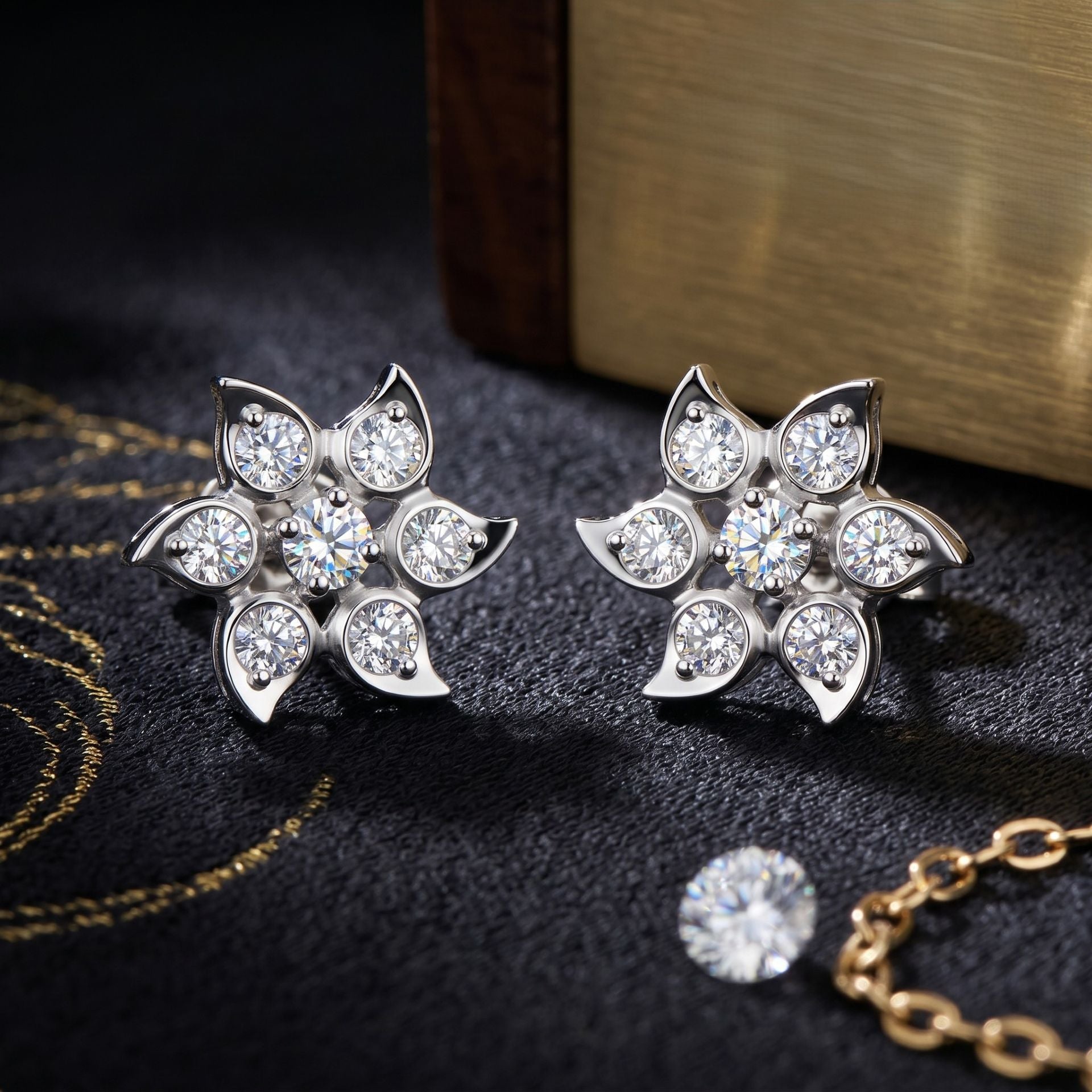 Snowstar Radiance Lab Grown Diamond Earrings