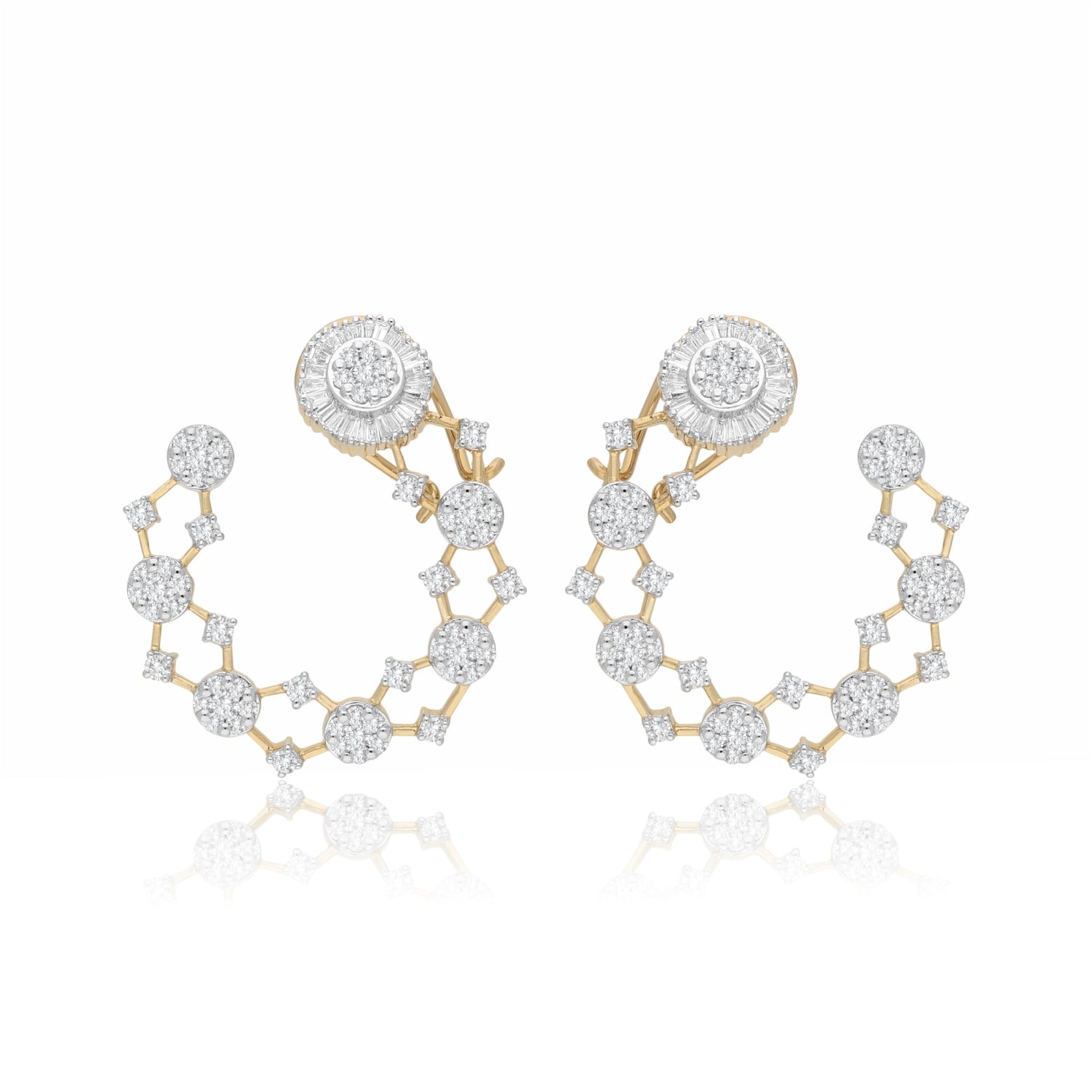 Orion Halo Lab Grown Diamond Earrings