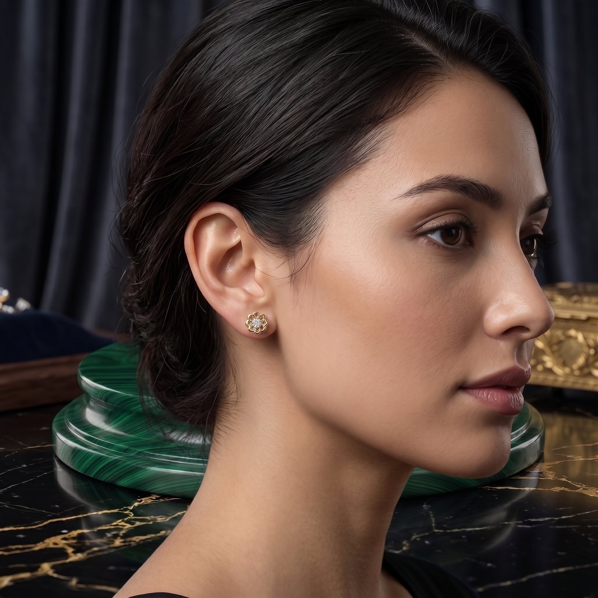 Marigold Crest Lab Grown Diamond Earrings