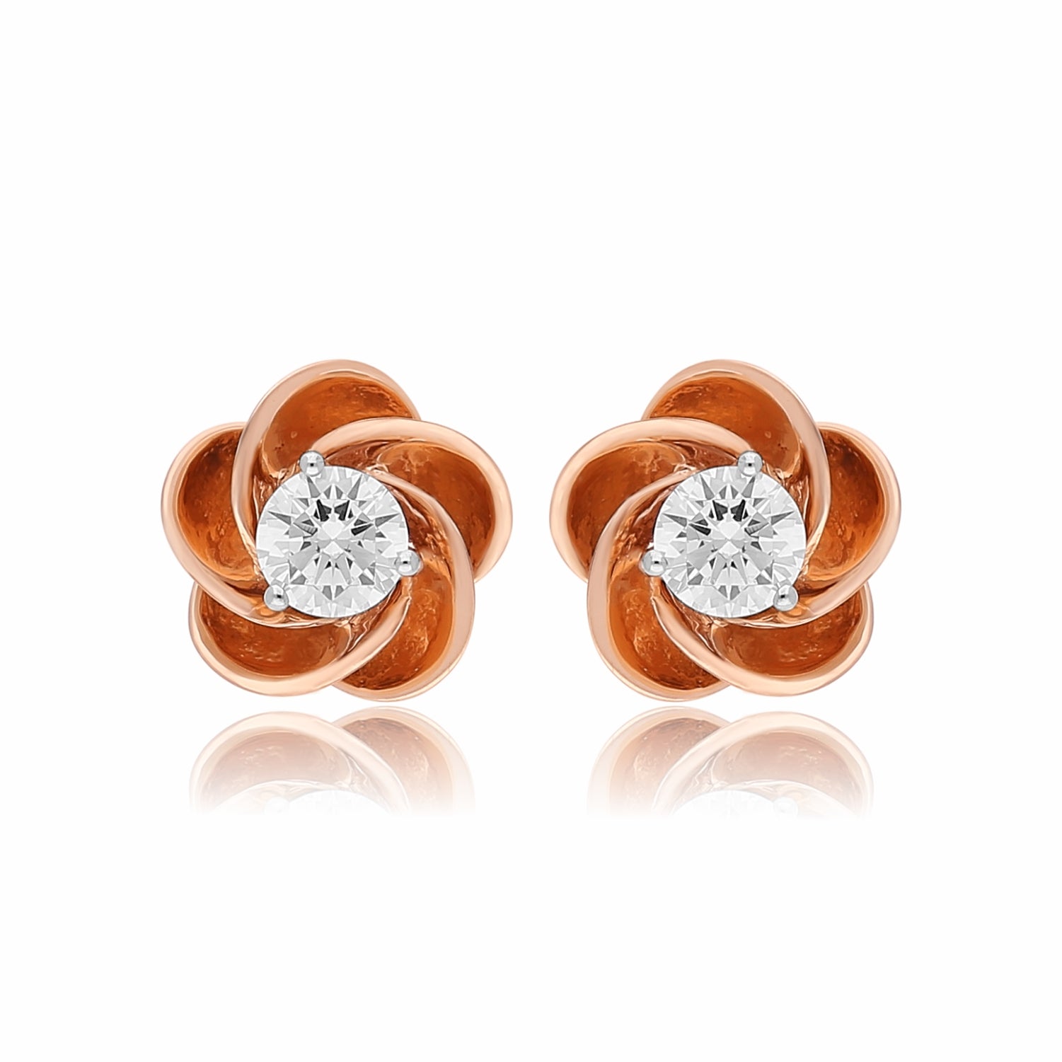Desert Rose Lab Grown Diamond Earrings