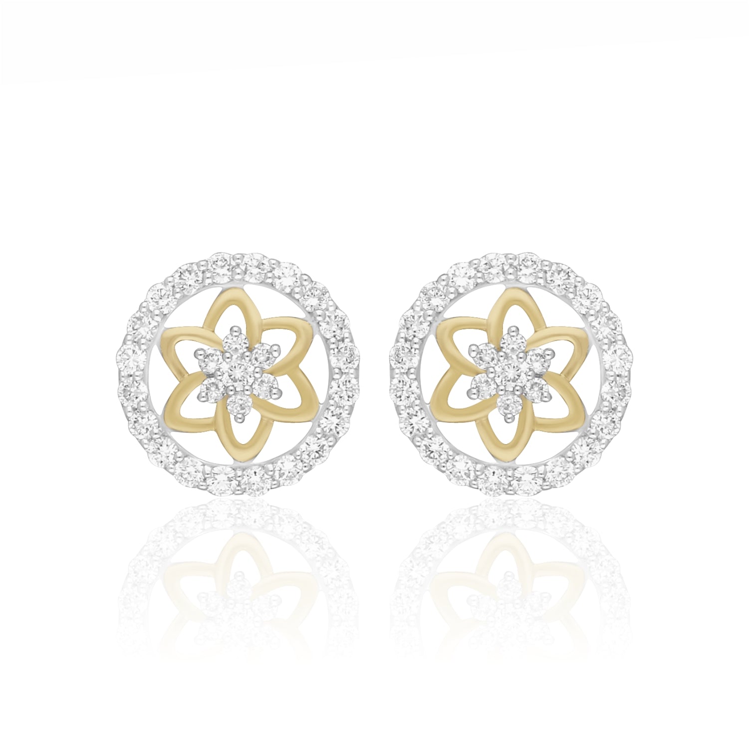 Lotus Infinity Sparkle Lab Grown Diamond Earrings