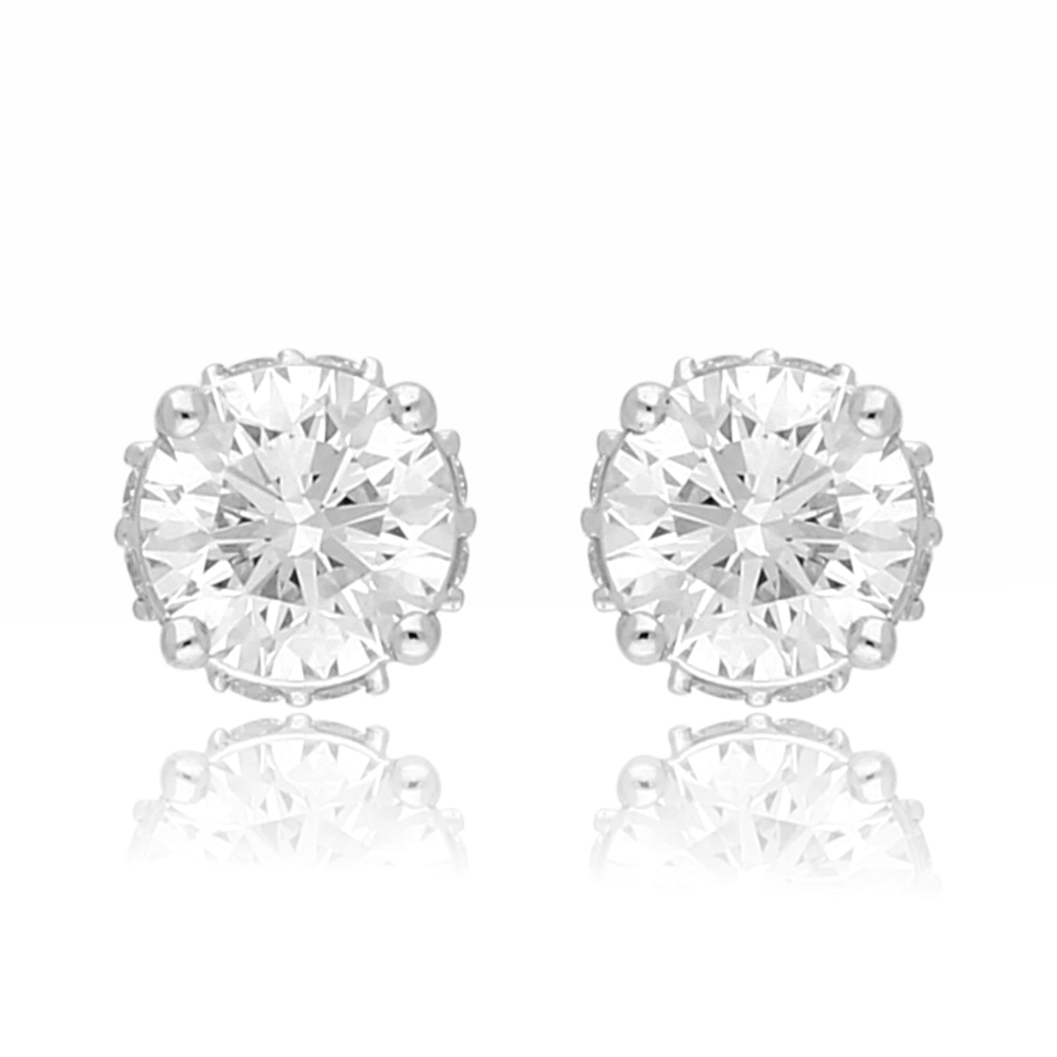 Regal Petal Basket Lab Grown Diamond Earrings