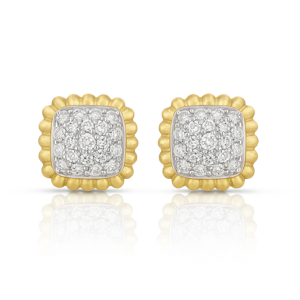 Royale Scallop Sparkle Lab Grown Diamond Earrings