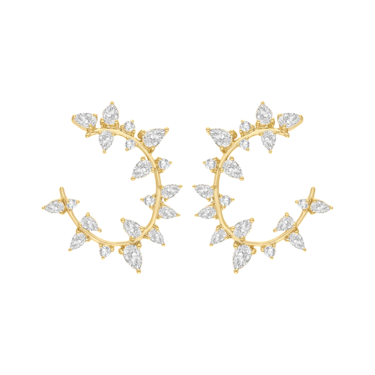 Moonlit Briar Lab Grown Diamond Earrings