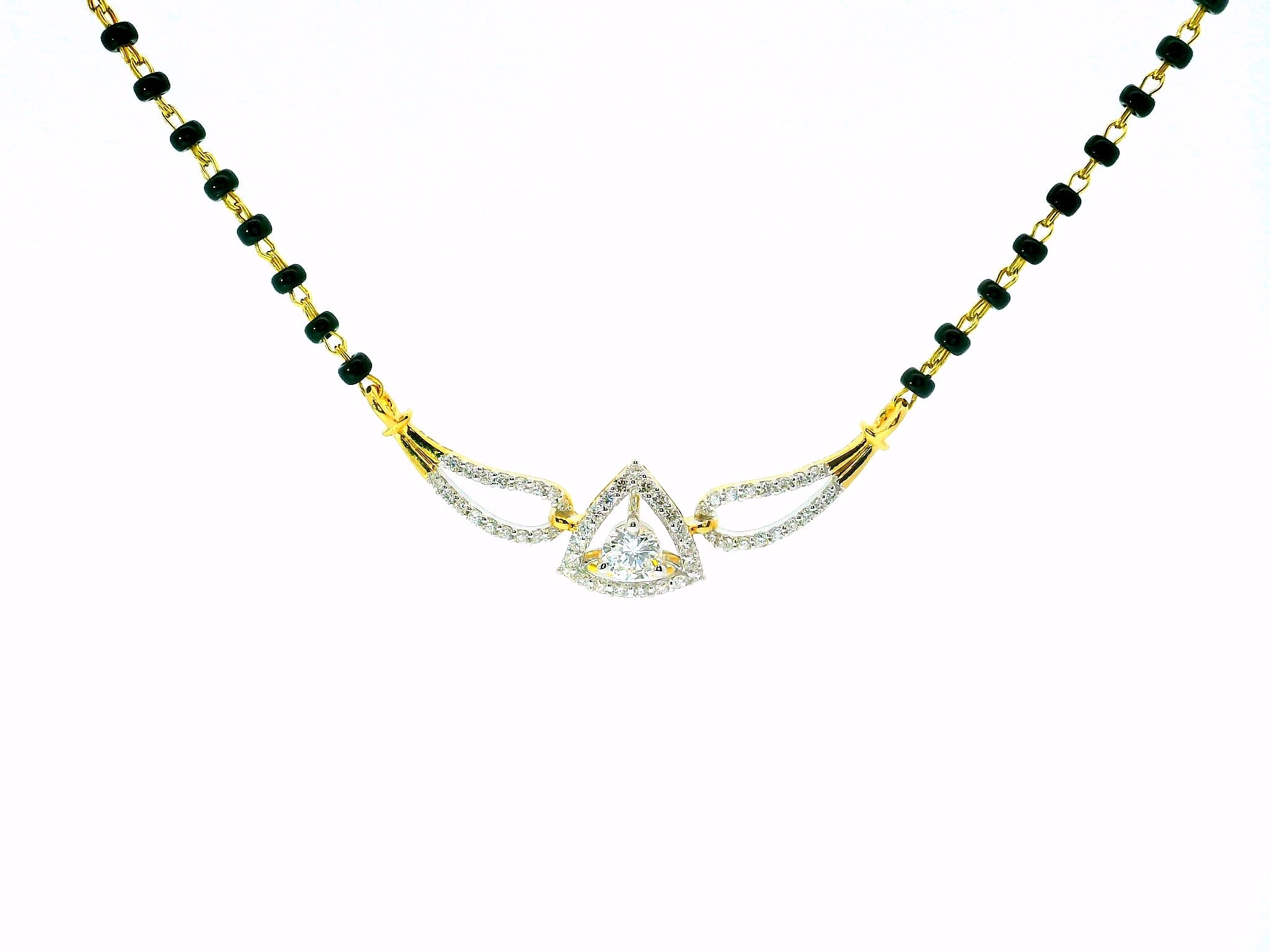 Tranquil Trillion Lab Grown Diamond Mangalsutra