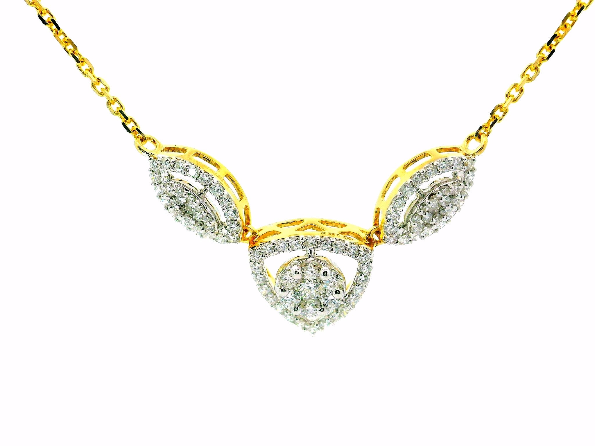 Trifold Elegance Lab Grown Diamond Mangalsutra