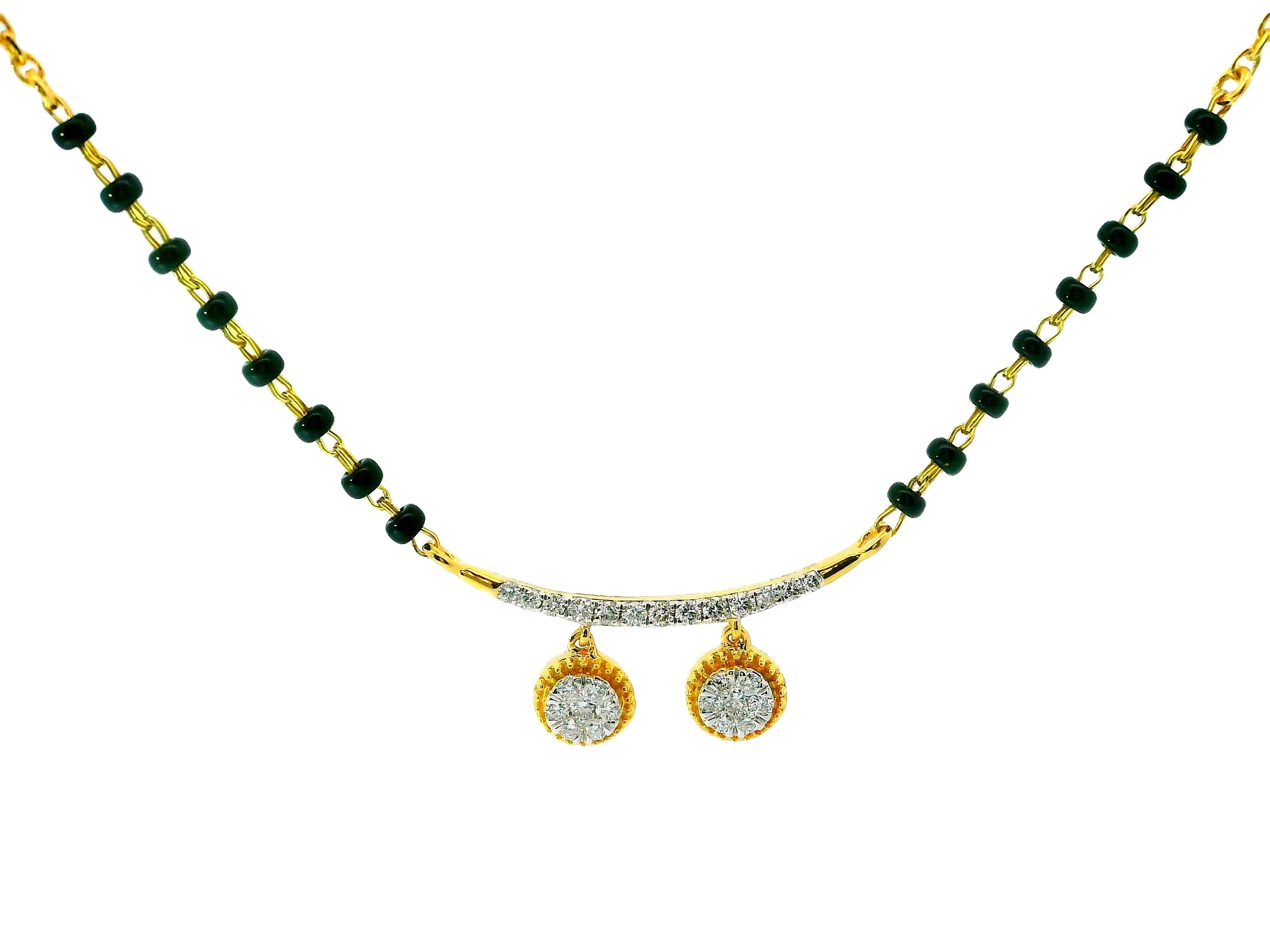 Twin Elegance Lab Grown Diamond Mangalsutra