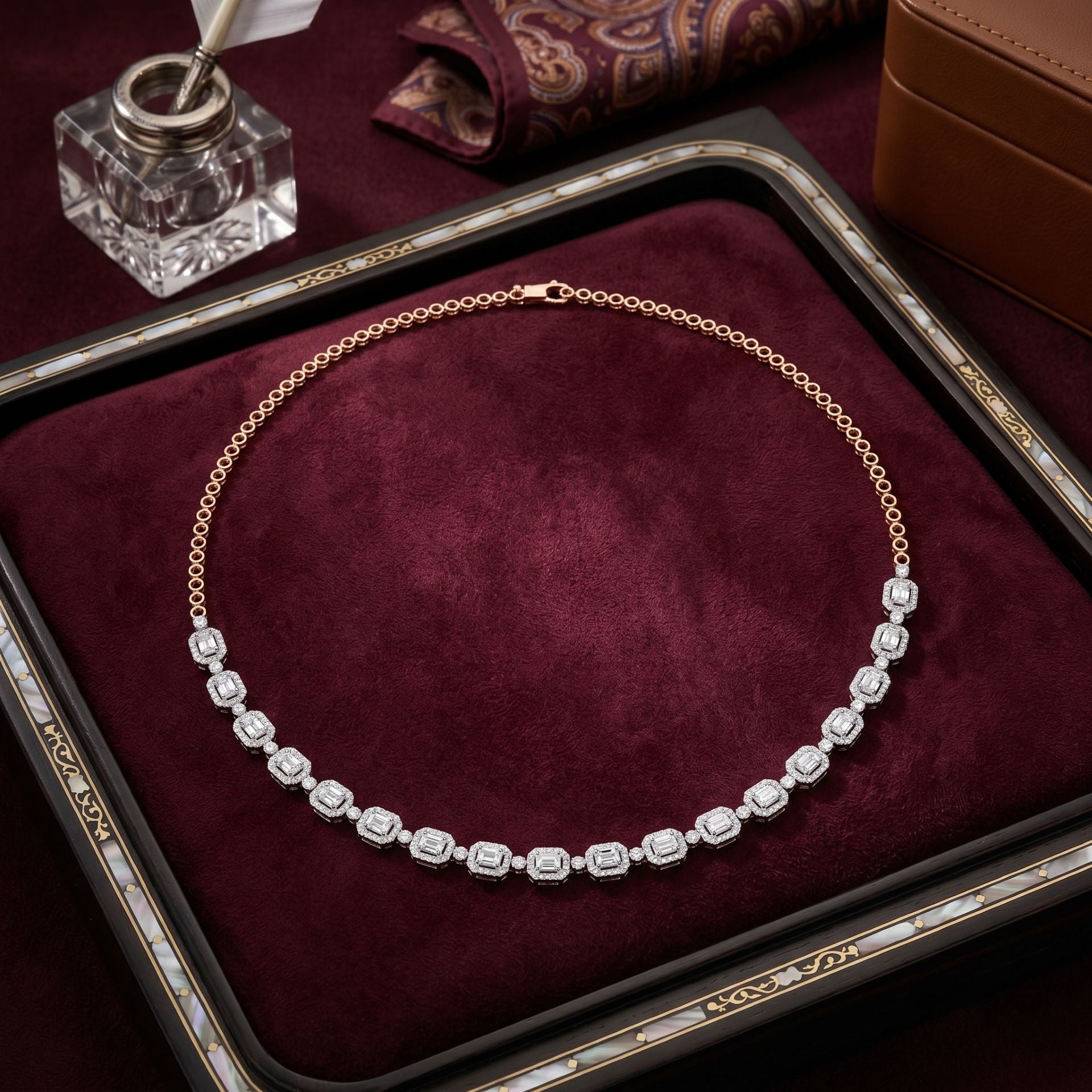 Glint Halo Lab Grown Diamond Necklace