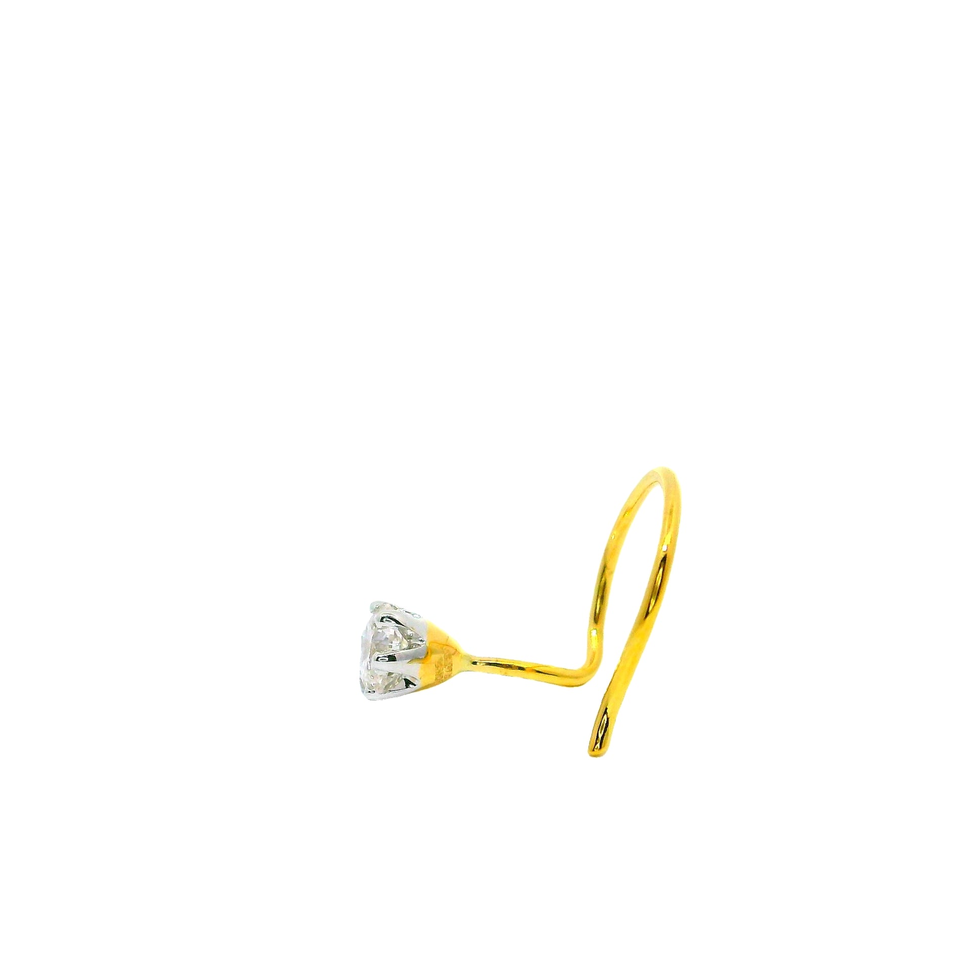 Royal Solitaire Lab Grown Diamond Nosepin