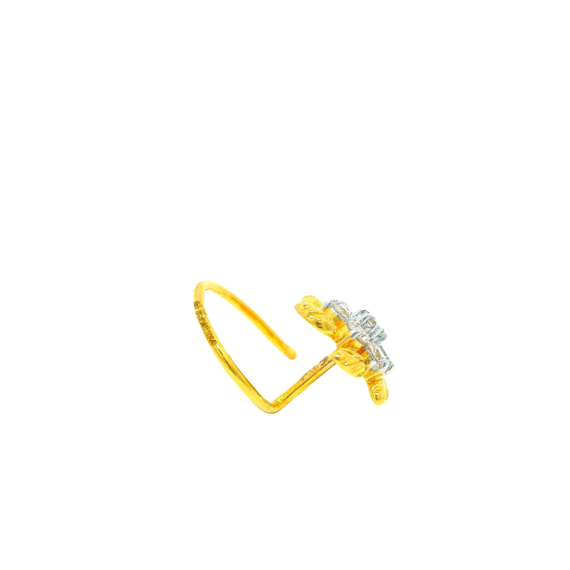 Blooming Elegance Lab Grown Diamond Nosepin