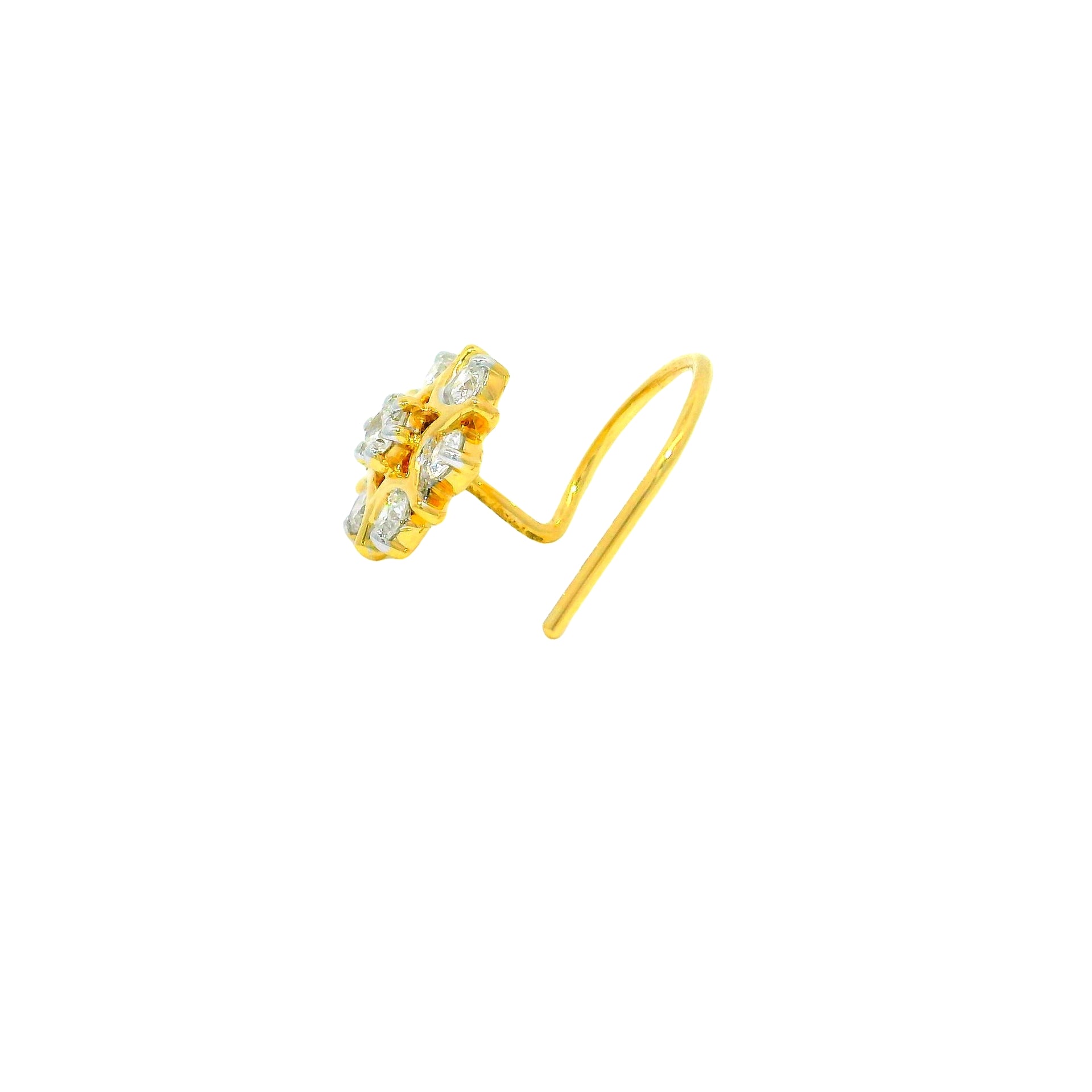 Floral Spark Lab Grown Diamond Nosepin