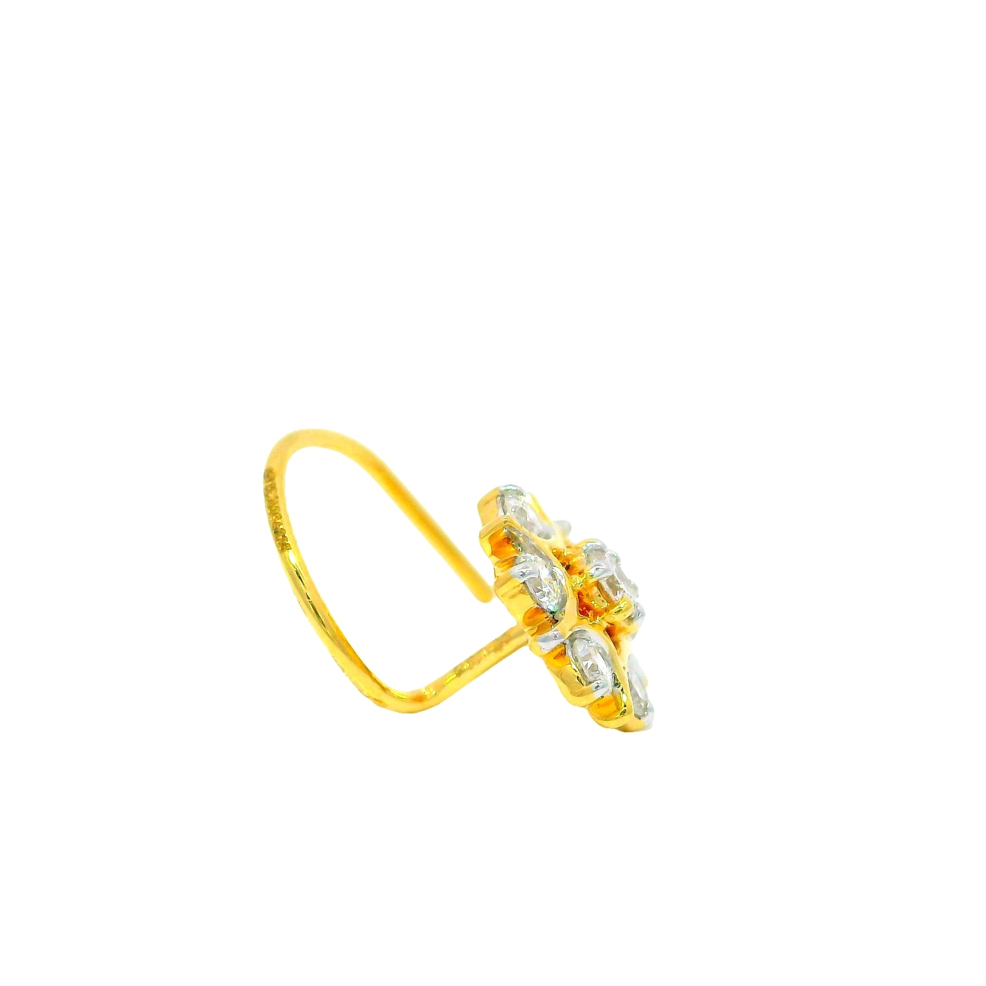 Floral Spark Lab Grown Diamond Nosepin