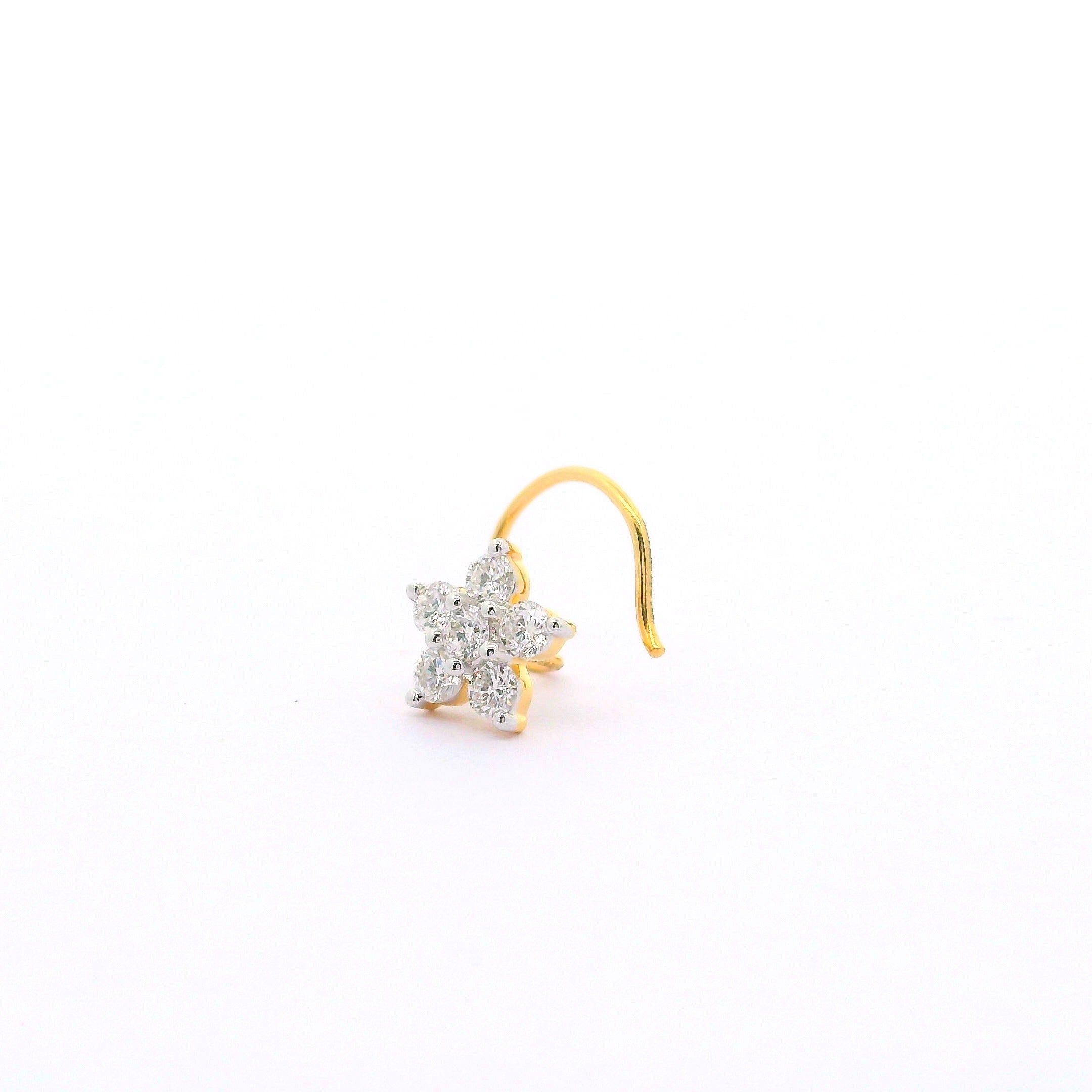 Whimsical Bloom Lab Grown Diamond Nosepin
