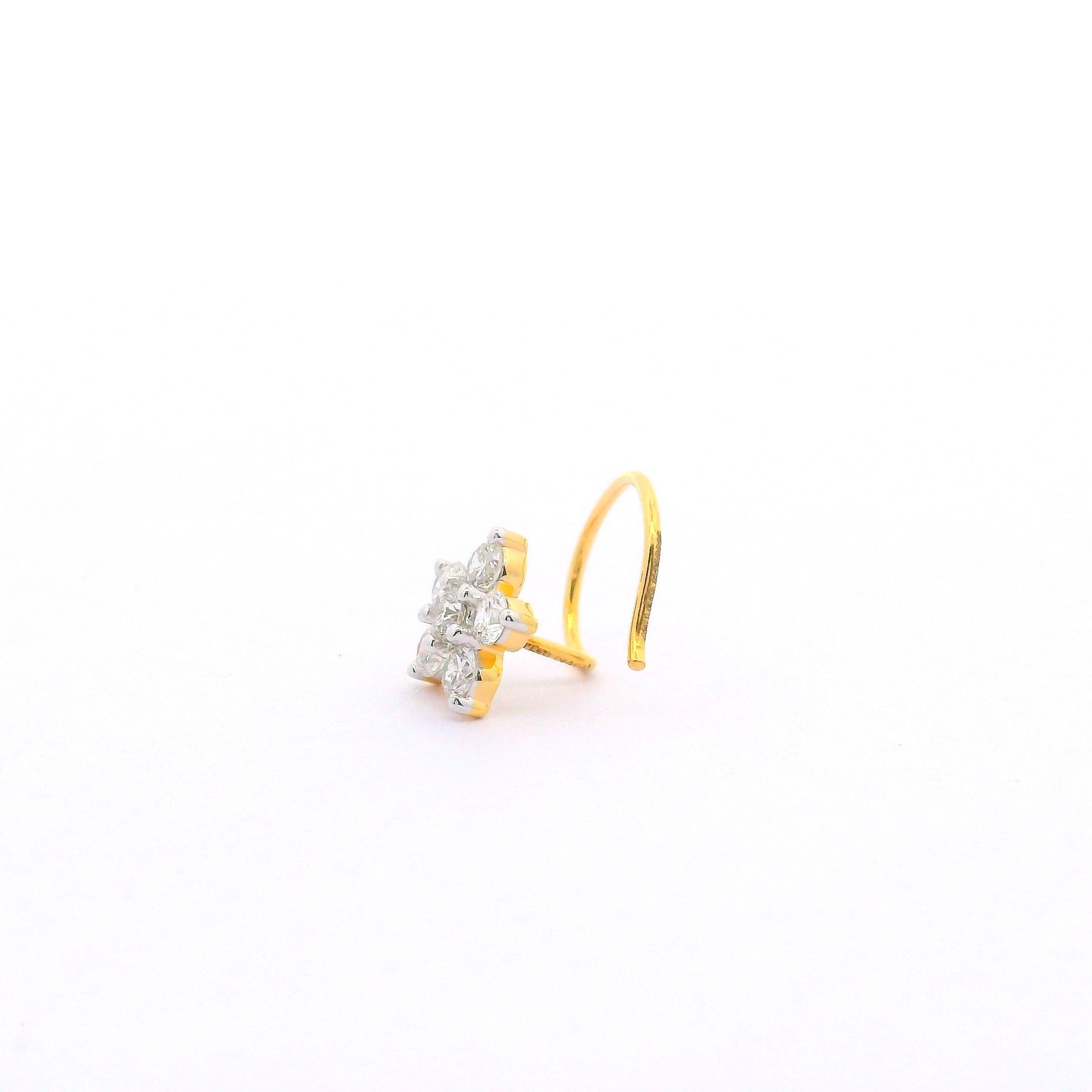 Whimsical Bloom Lab Grown Diamond Nosepin