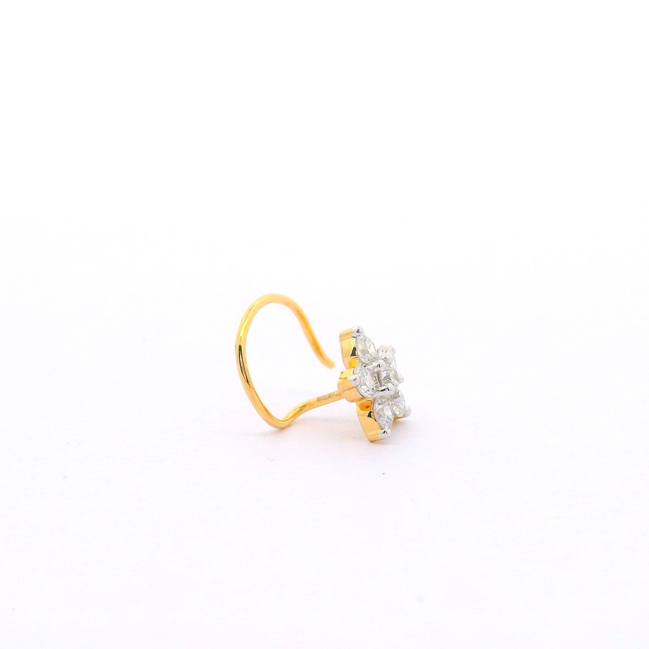 Whimsical Bloom Lab Grown Diamond Nosepin