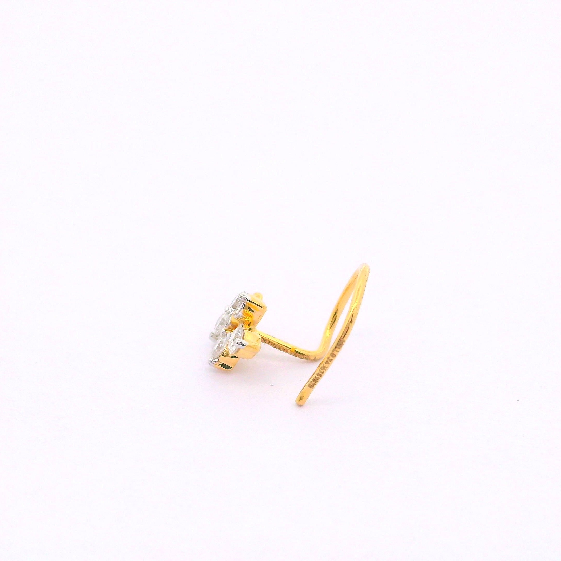 Leaflet Gleam Lab Grown Diamond Nosepin