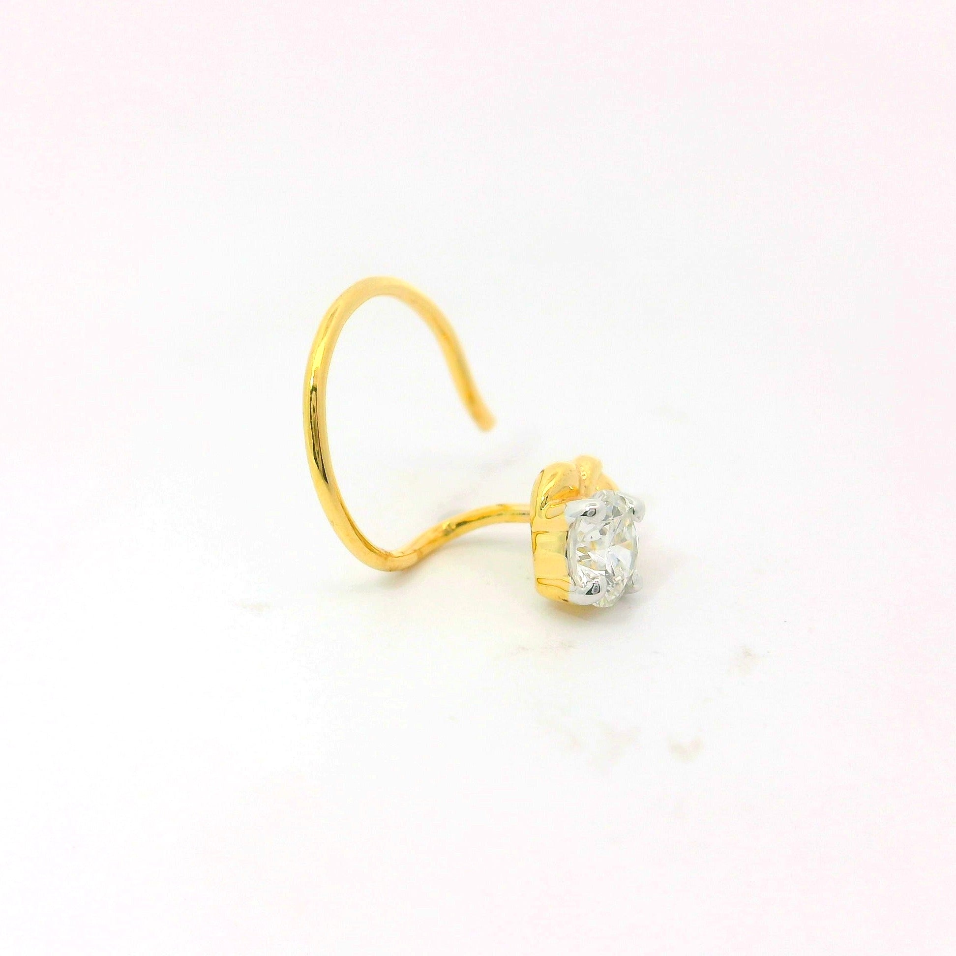 Pristine Glow Lab Grown Diamond Nosepin