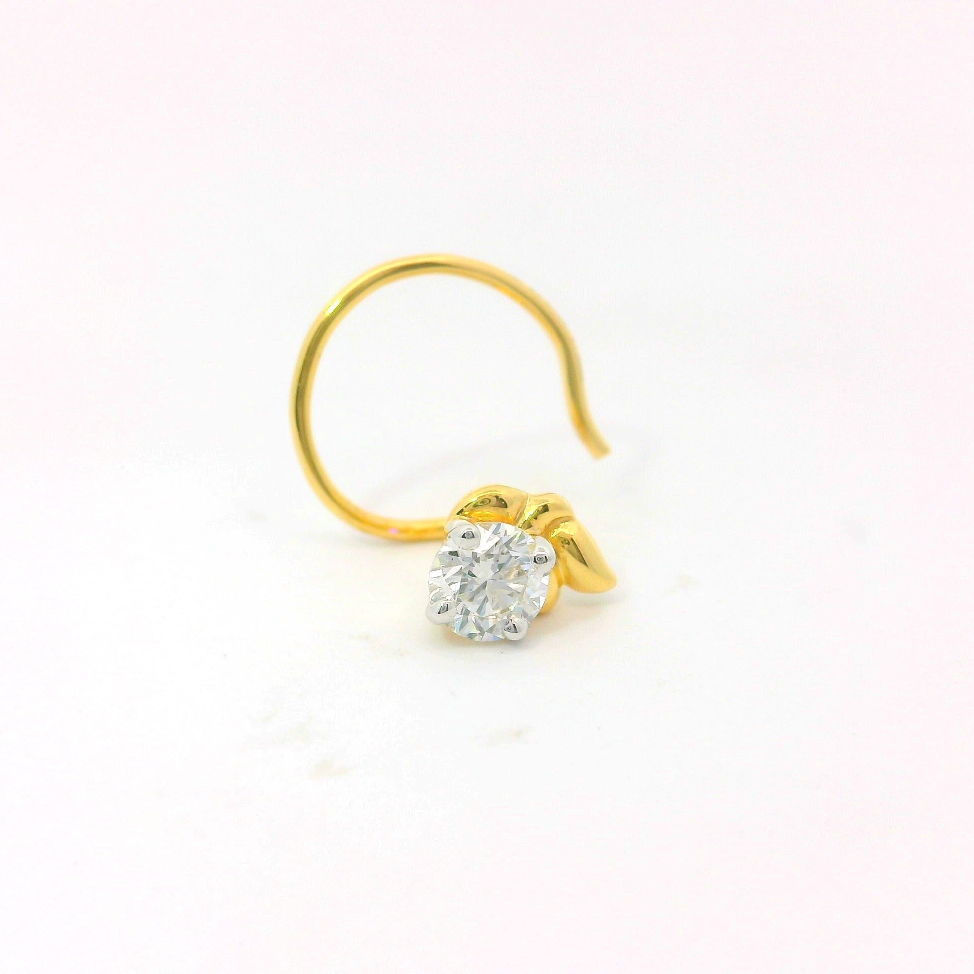 Pristine Glow Lab Grown Diamond Nosepin
