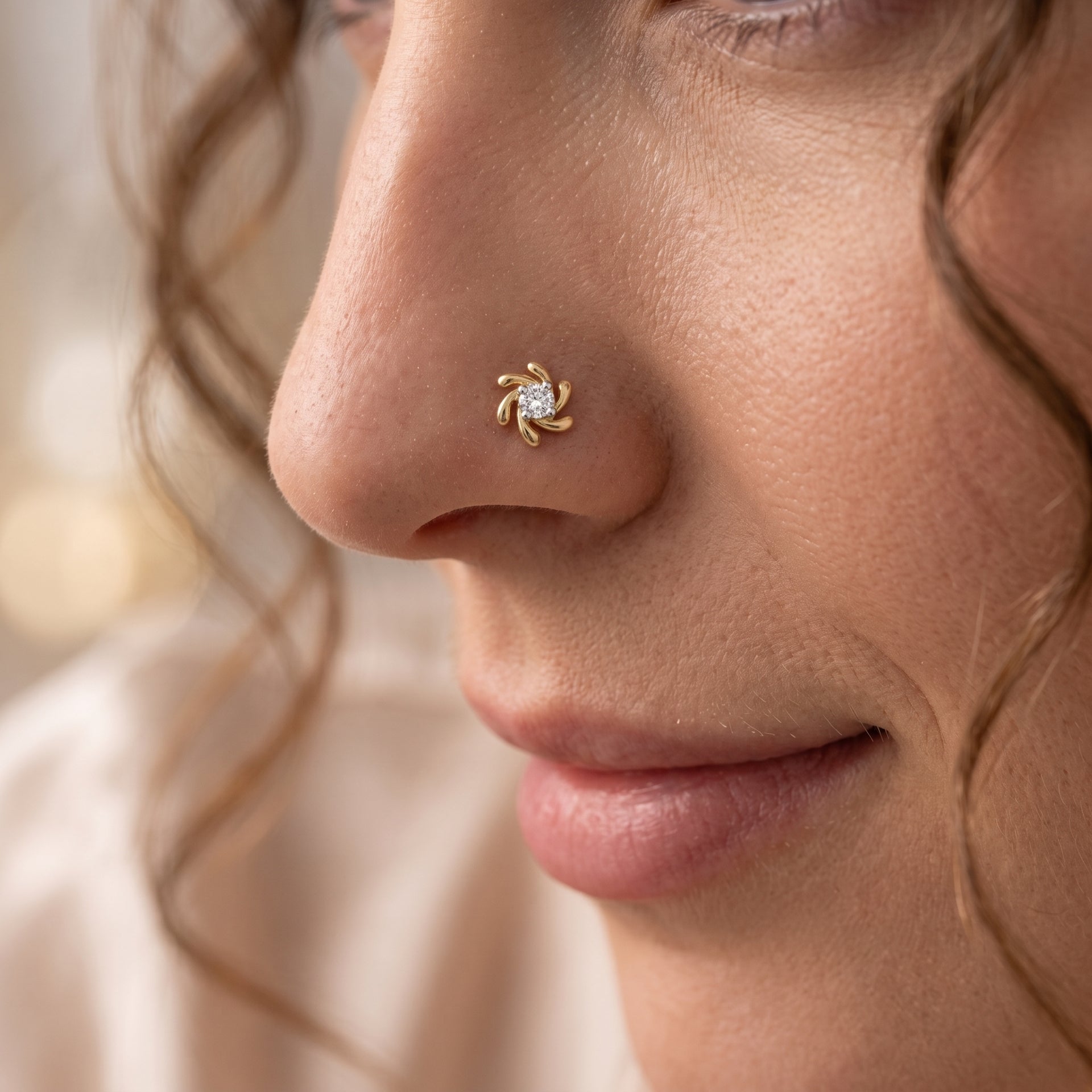 A close-up of a woman&