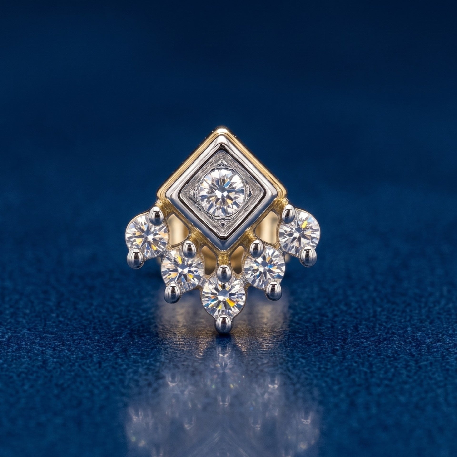 Deco Charm Lab Grown Diamond Nosepin