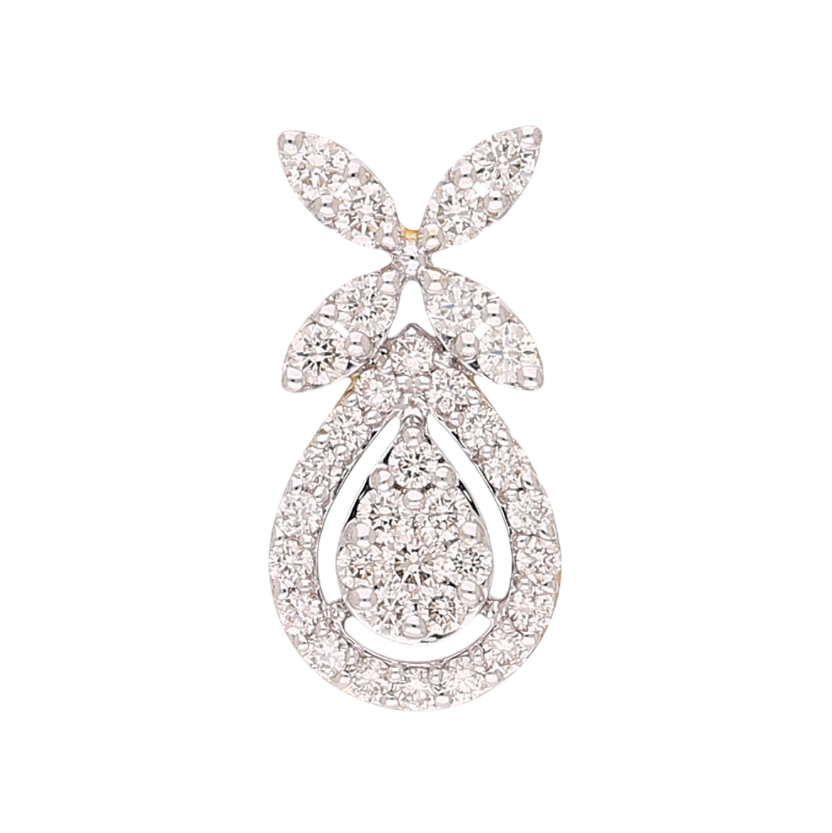 Serenity Leaf Drop Lab Grown Diamond Pendant