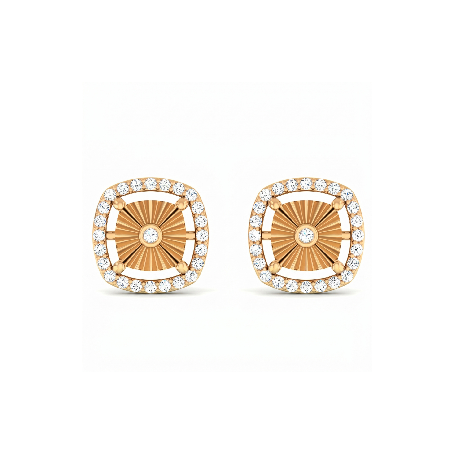 Zaria Luxe Gold Plated Lab Grown Diamond Earrings