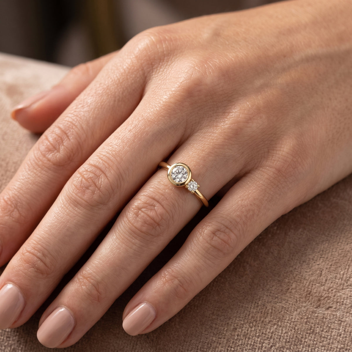 Minimalist Duo Lab Grown Diamond Ring