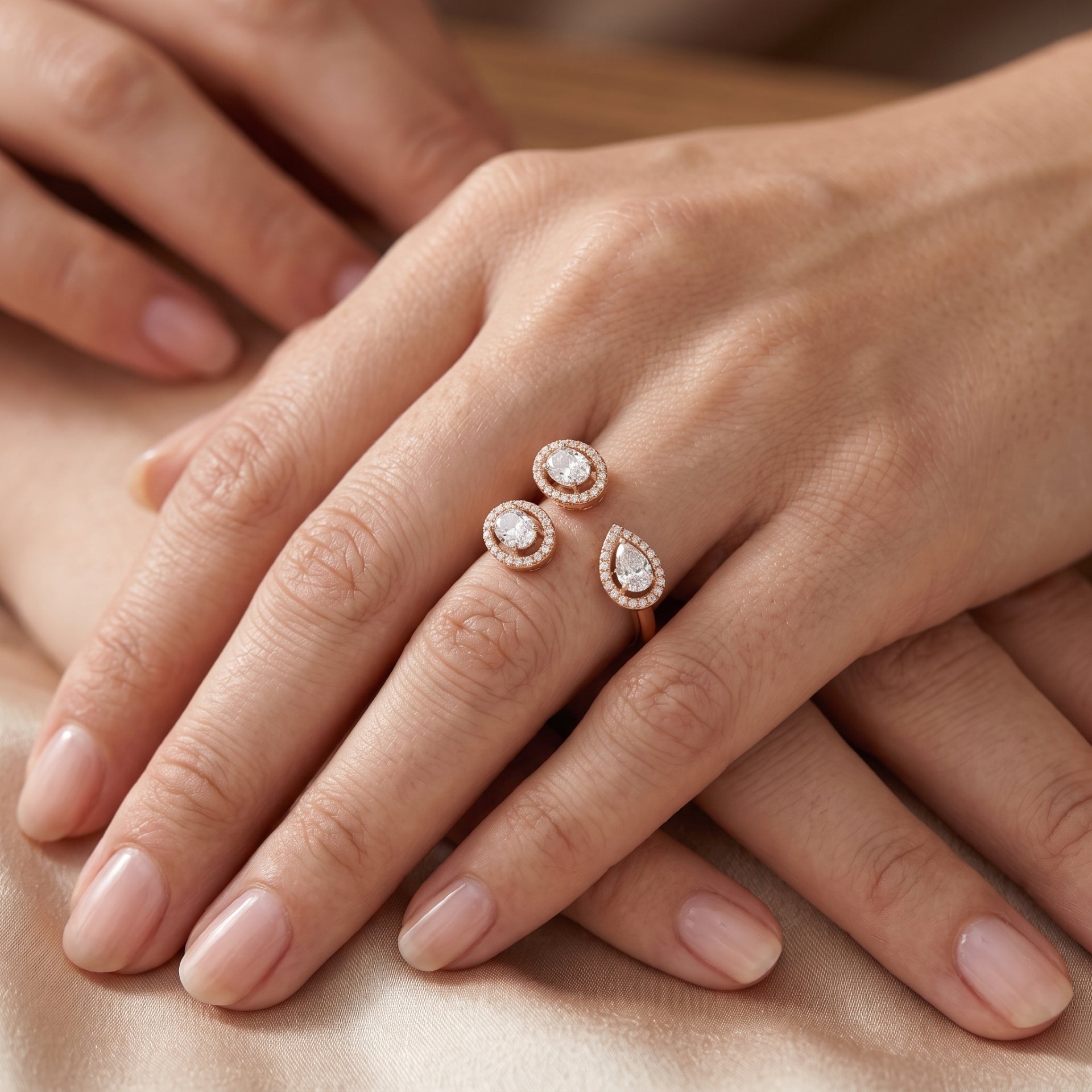 Trinity Radiance Lab Grown Diamond Ring